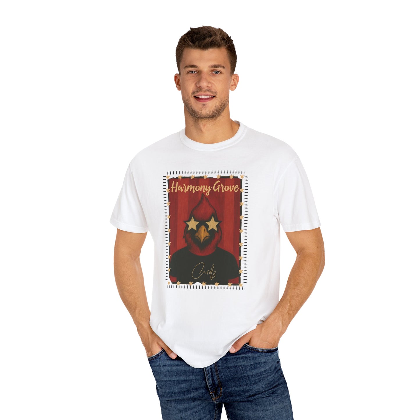 Harmony Grove Cards Painted Cardinal - Comfort Colors T Shirt