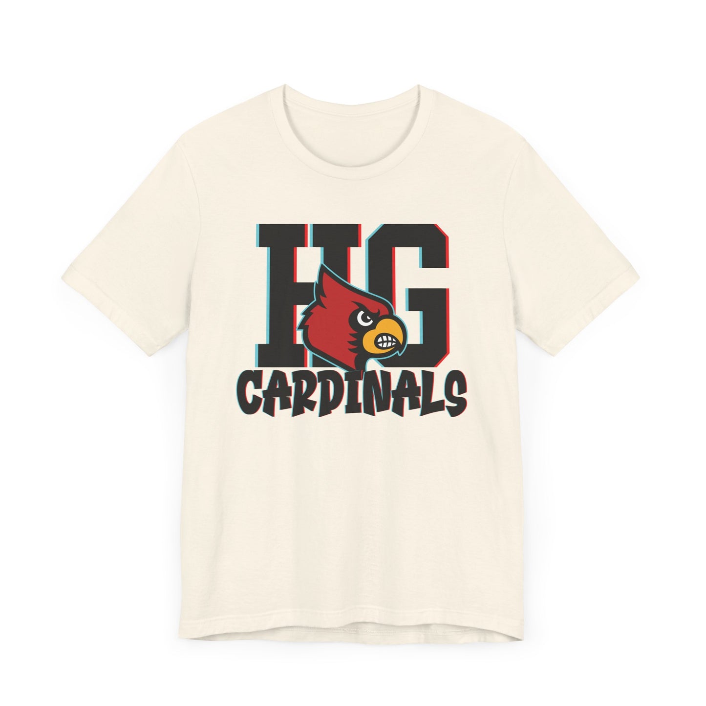 HG Cardinals 3D Shadow - Bella + Canvas Short Sleeve Tee