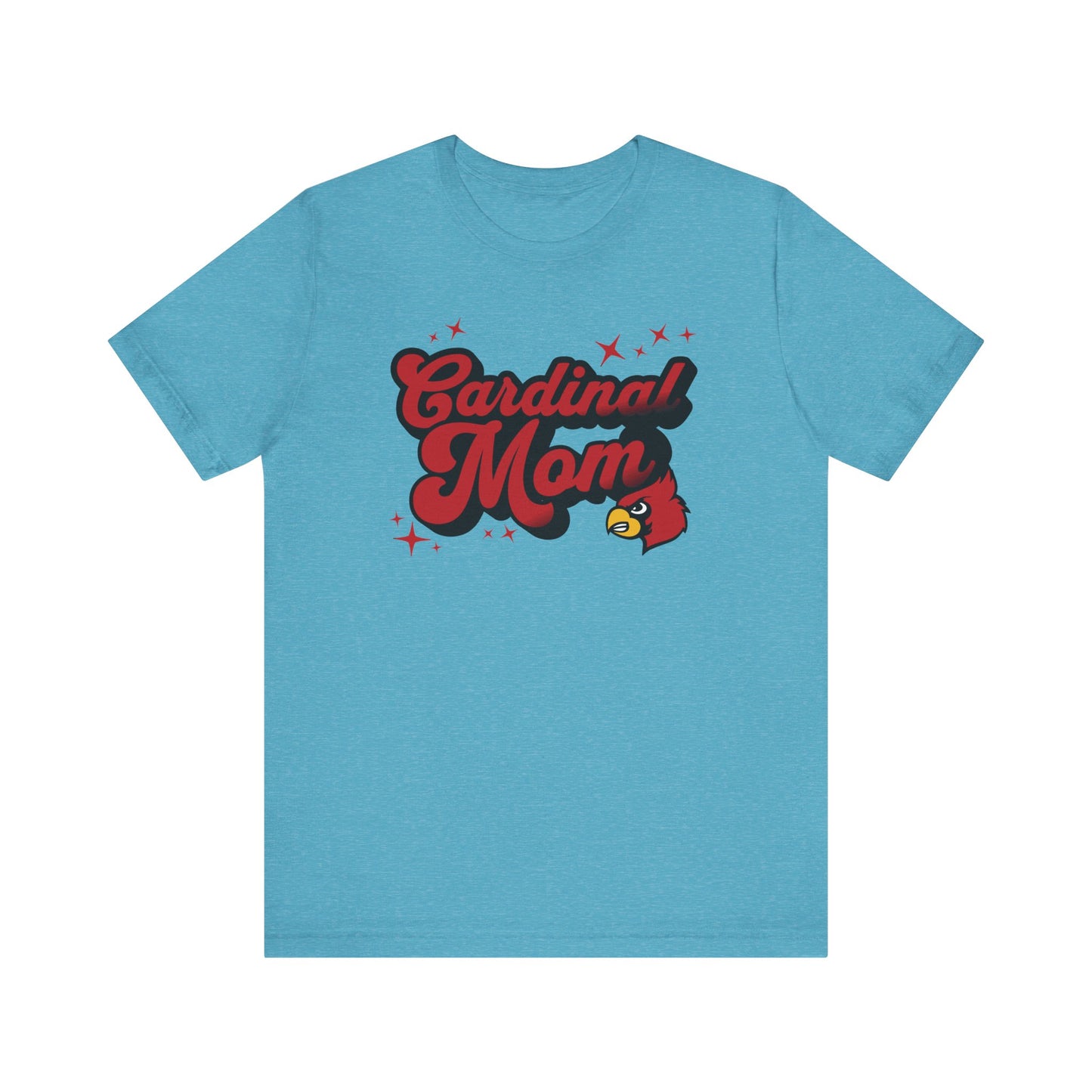 Groovy Cardinal Mom - Bella + Canvas Short Sleeve Tee