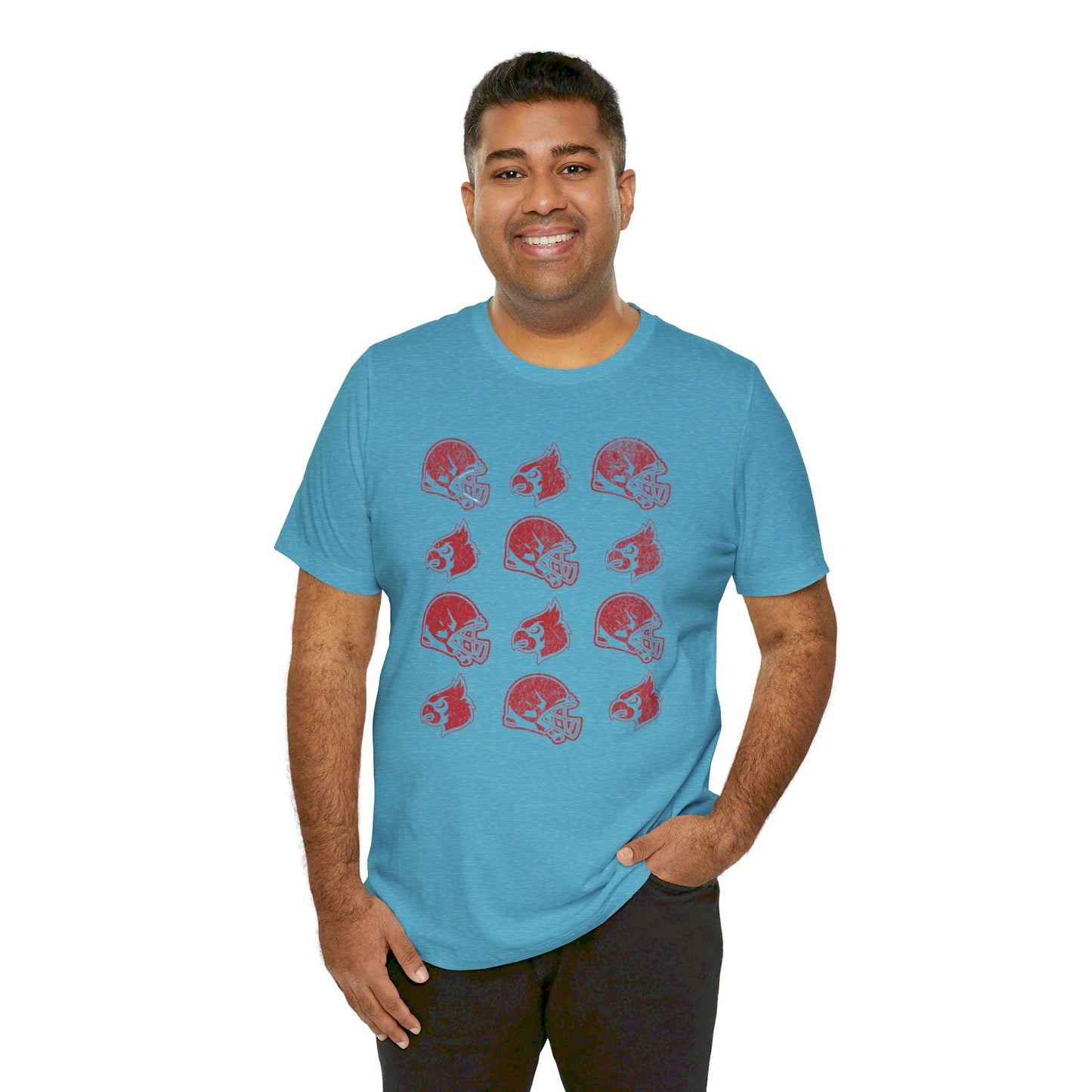 Vintage Helmets and Cardinals - Bella + Canvas Short Sleeve Tee