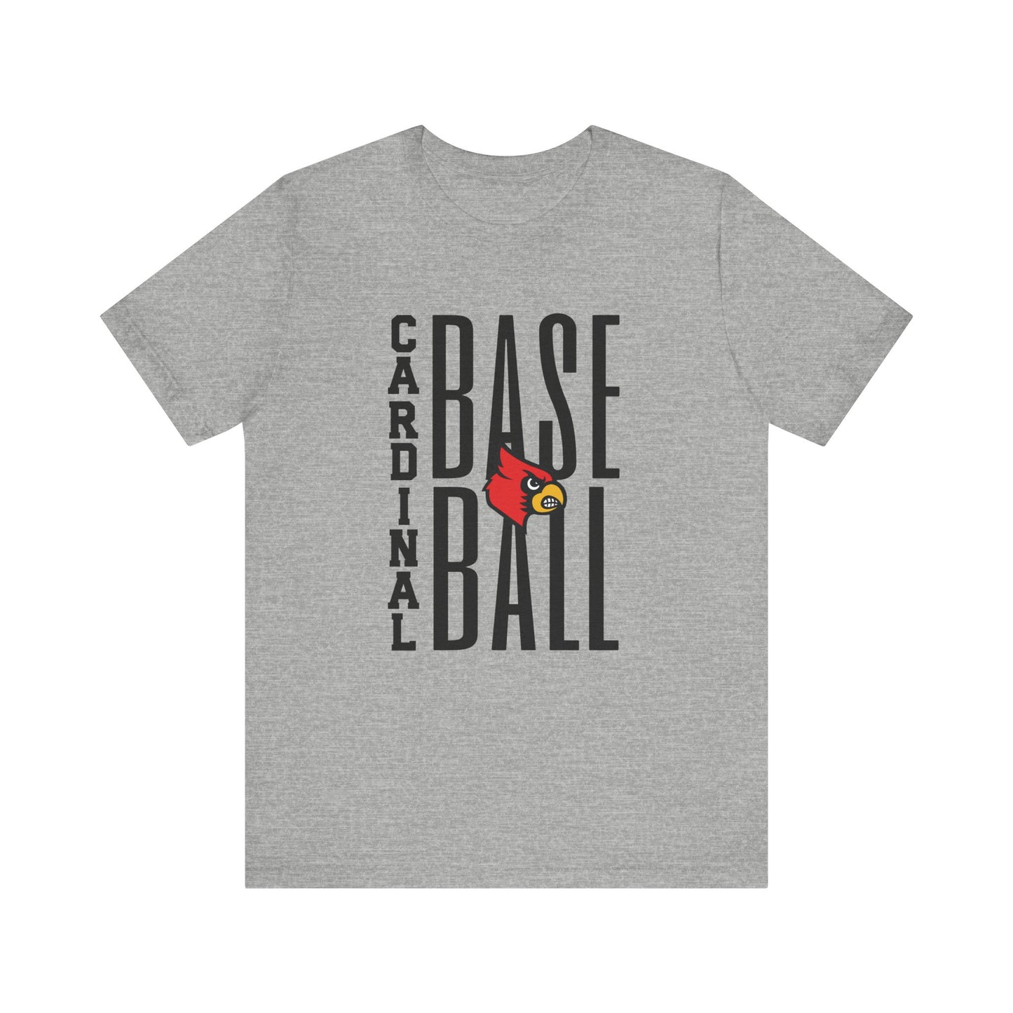 Cardinal Baseball - Bella + Canvas Short Sleeve Tee