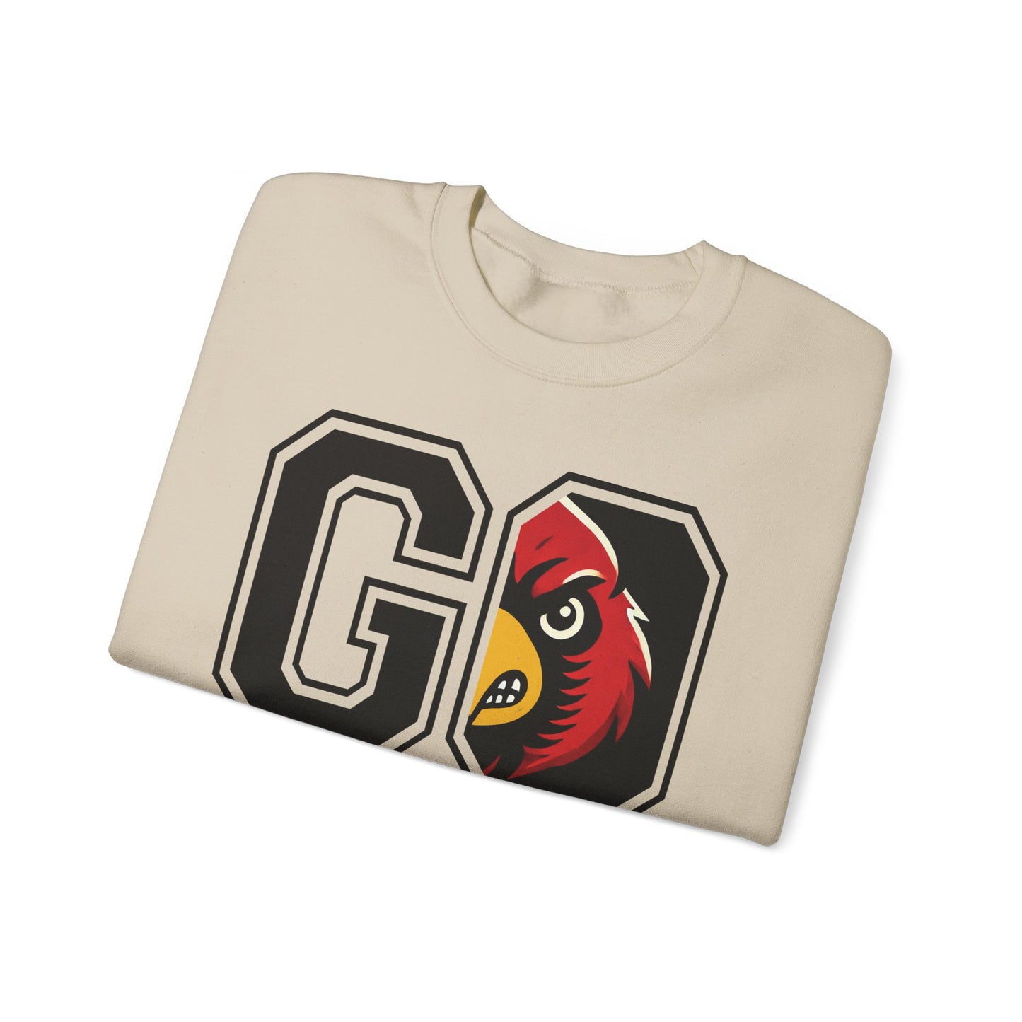 Go Cardinals Red - Unisex Heavy Blend™ Crewneck Sweatshirt