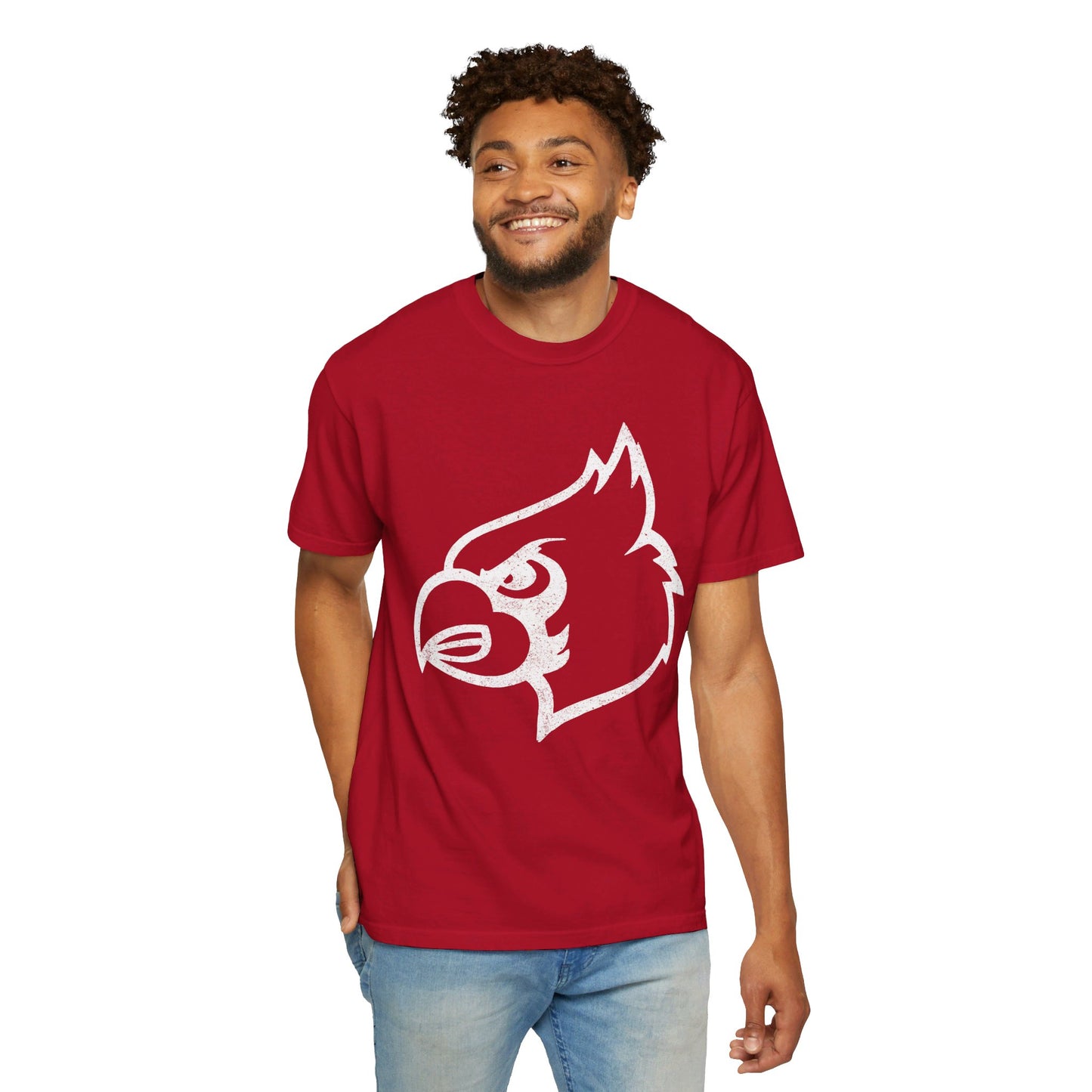 Distressed Cardinal - Comfort Colors T-shirt