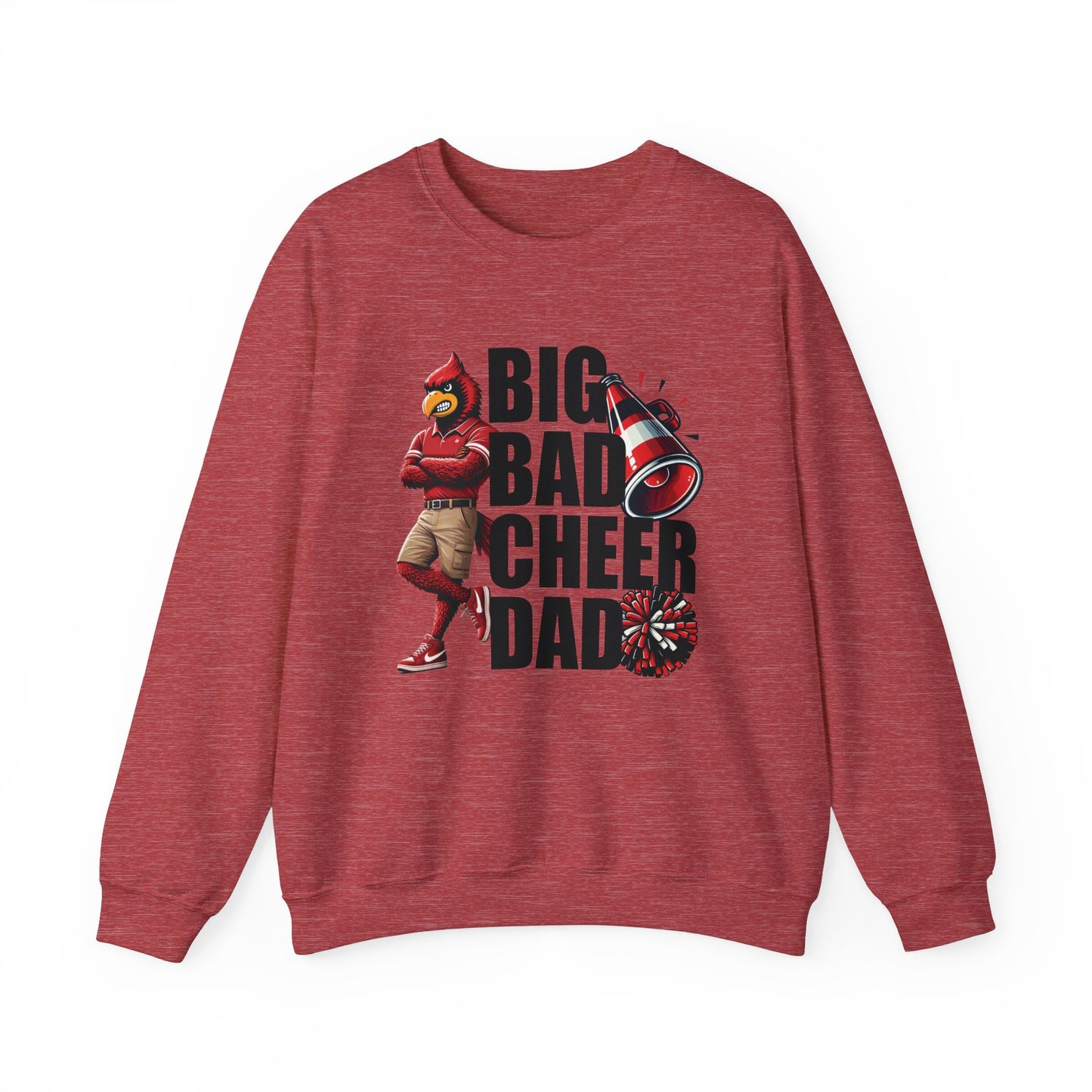 Big Bad Cheer Dad - Unisex Heavy Blend™ Crewneck Sweatshirt