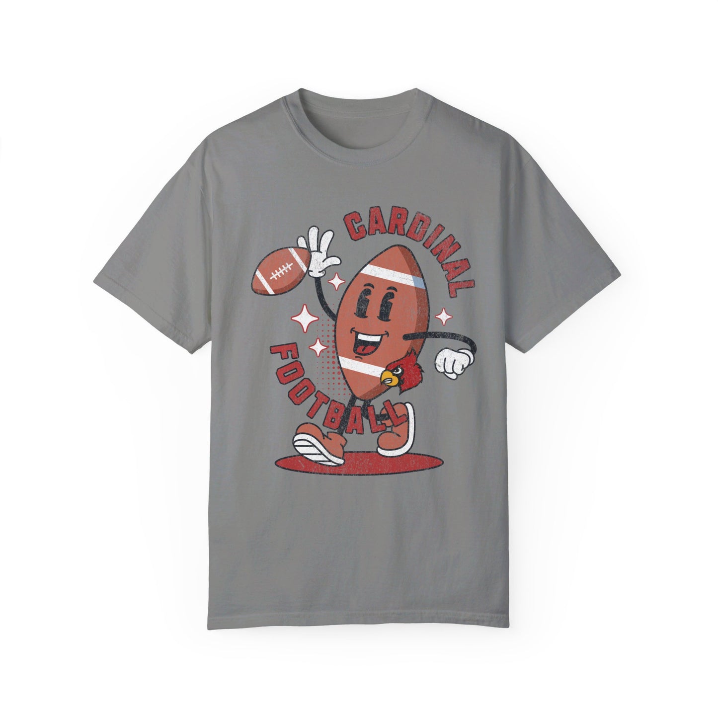 Retro Cardinal Football - Comfort Colors T-shirt