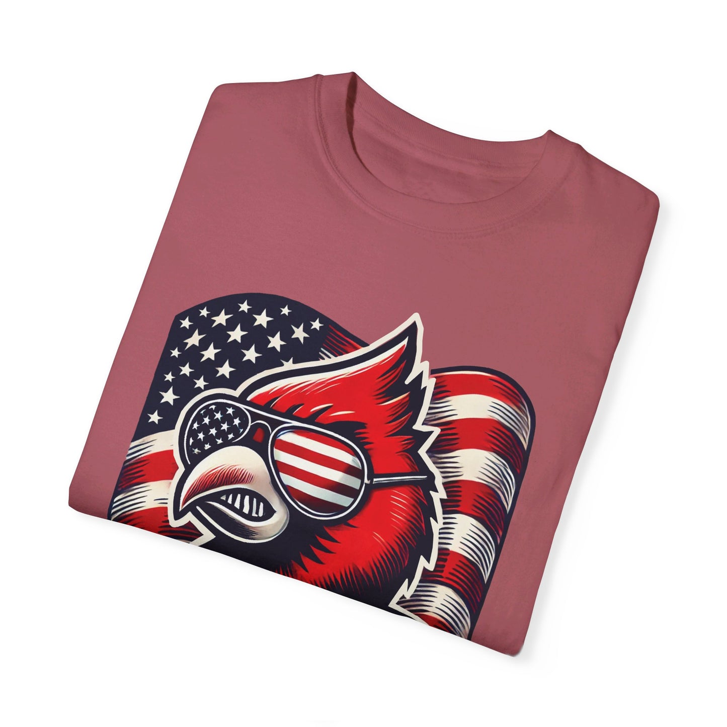 Patriotic Cardinal - Comfort Colors T-shirt