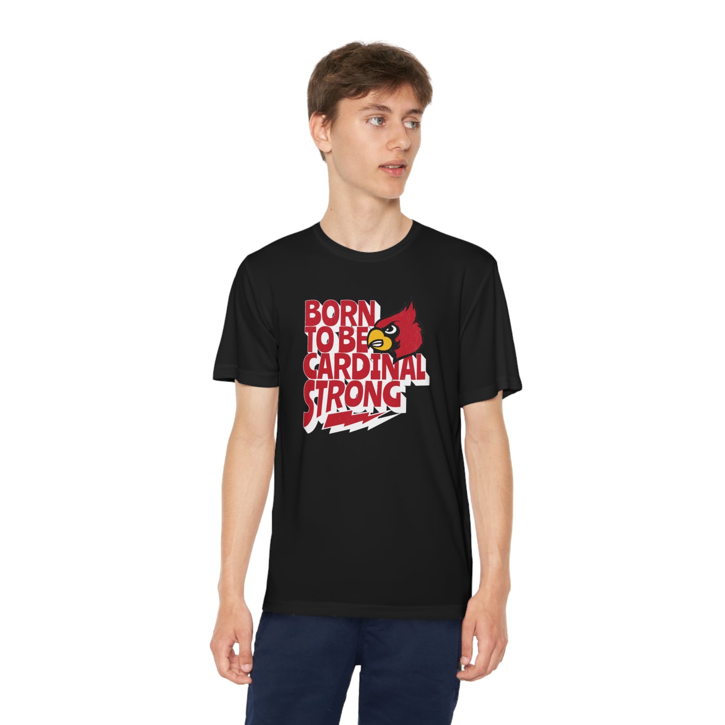 Born to Be Cardinal Strong - Youth Sport-Tek® Competitor™ Tee