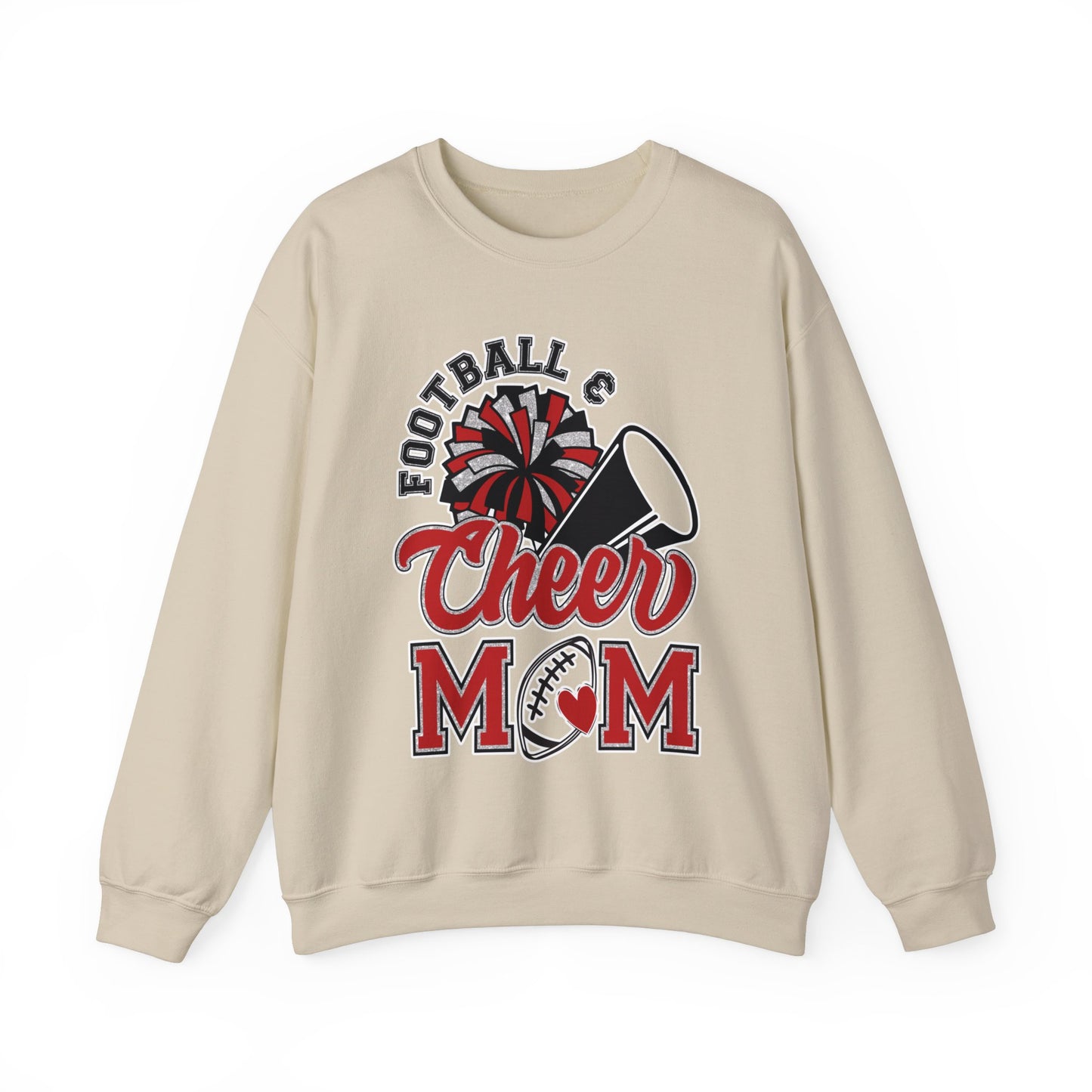 Football and Cheer Mom - Unisex Heavy Blend™ Crewneck Sweatshirt