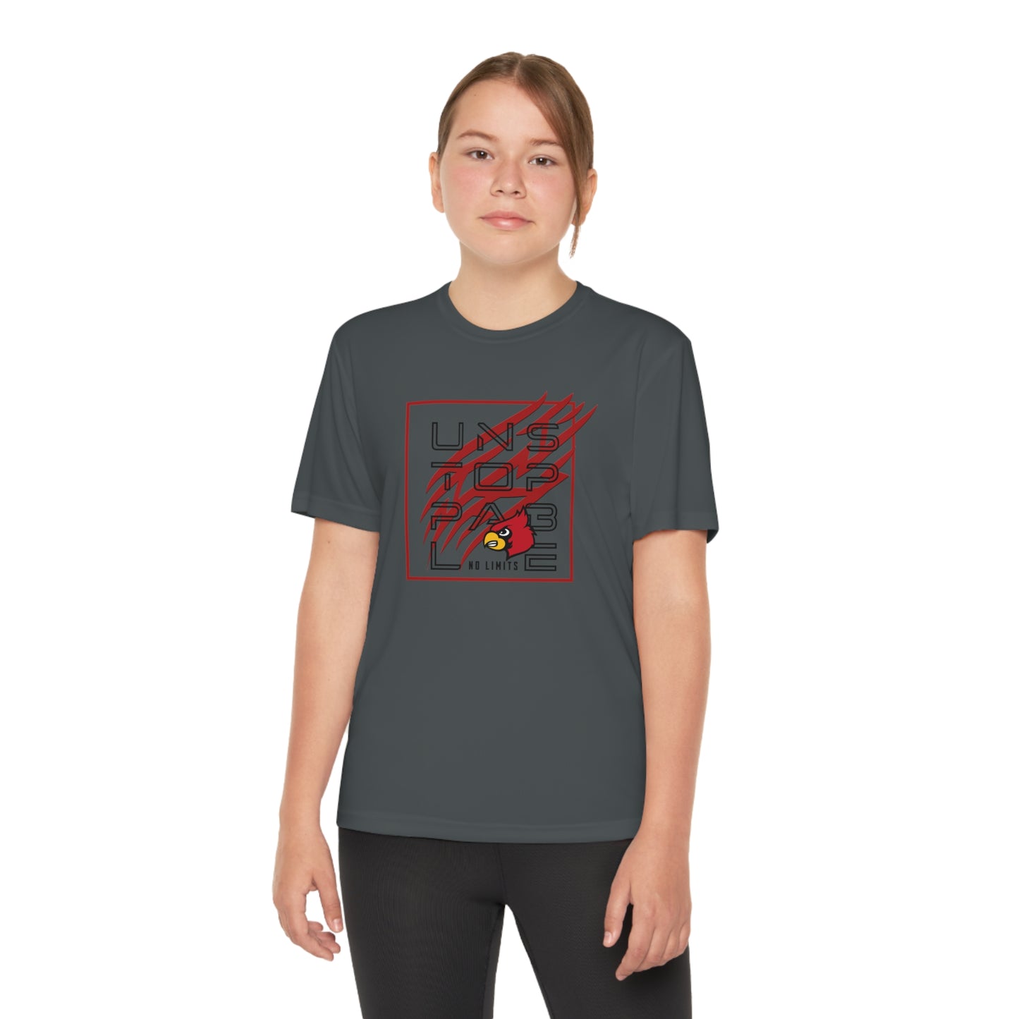 Unstoppable Cardinal - Youth Sport-Tek® Competitor™ Tee
