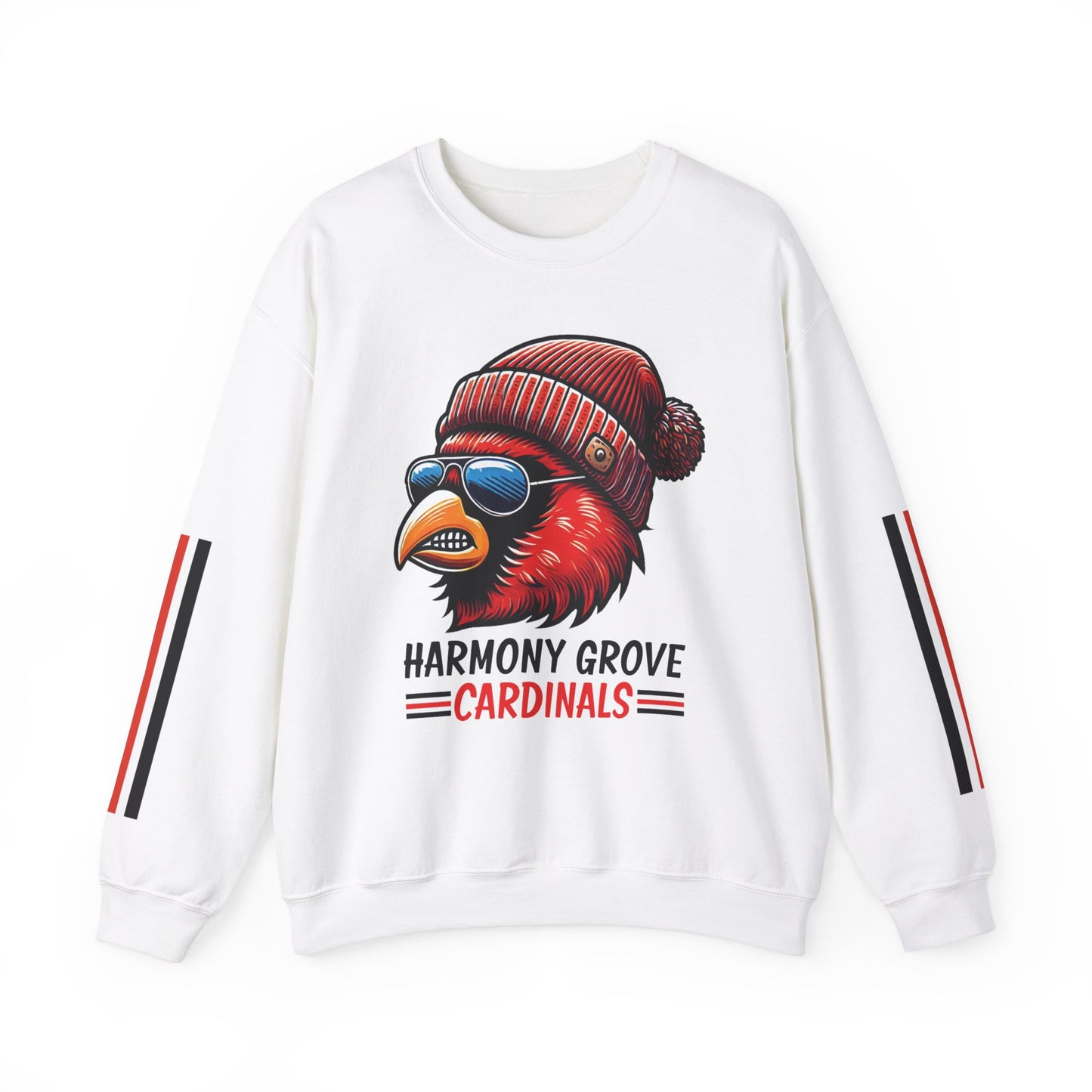 Hipster Harmony Grove Cardinal - Unisex Heavy Blend™ Crewneck Sweatshirt