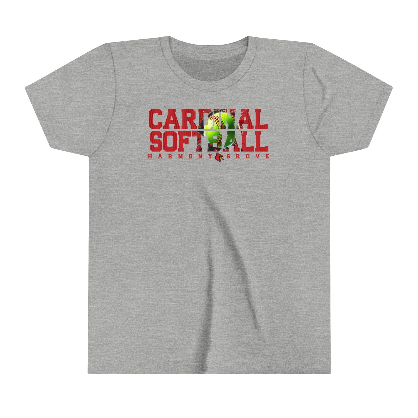 Cardinal Softball - Bella + Canvas Youth Tee