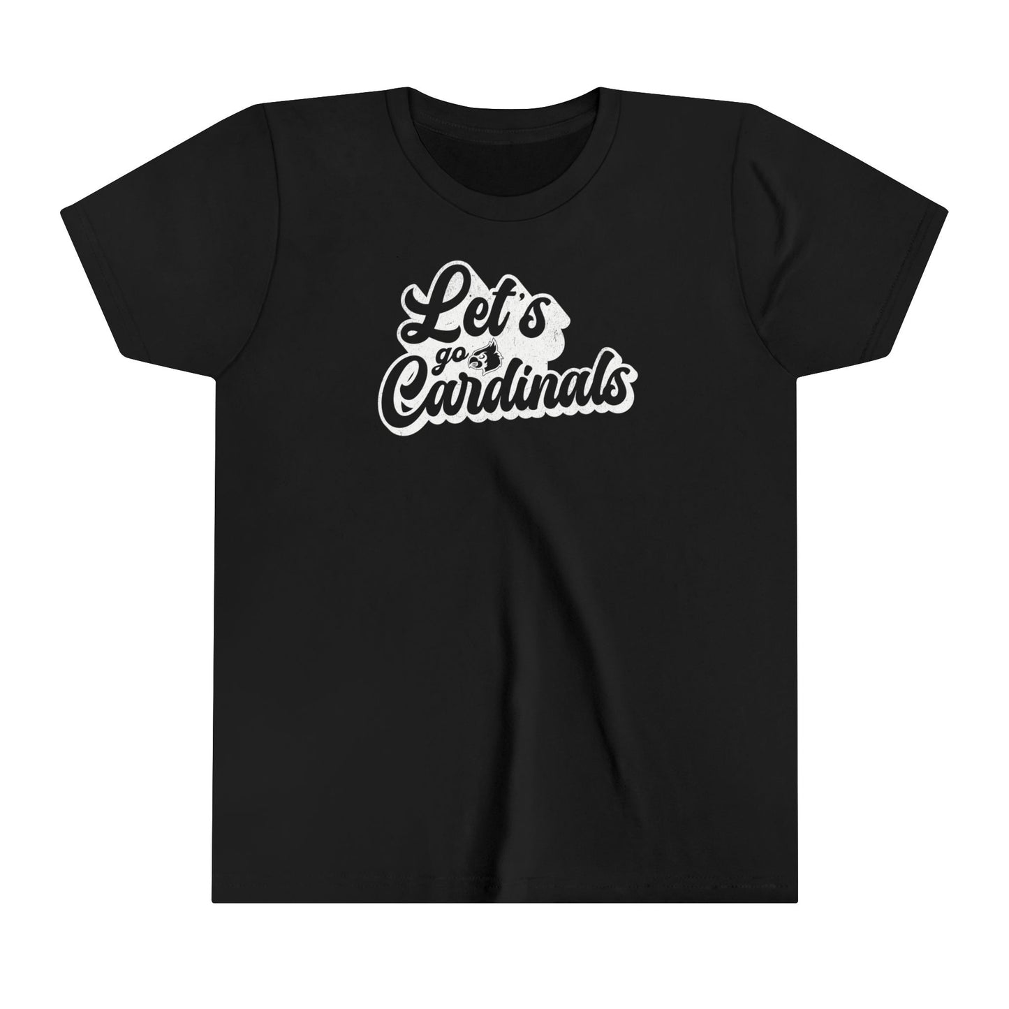 Vintage Let's go Cardinals - Bella + Canvas Youth Tee
