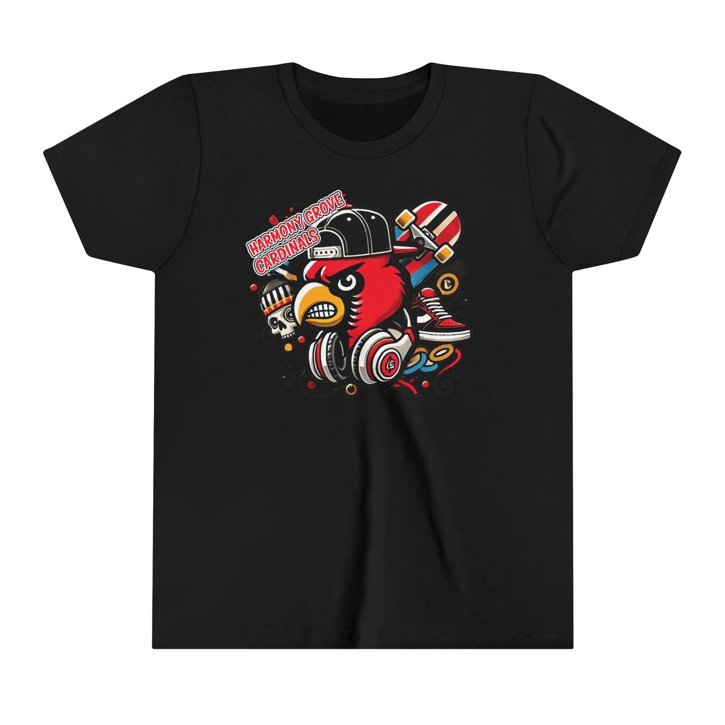 Skater Harmony Grove Cardinal - Bella + Canvas Youth Tee