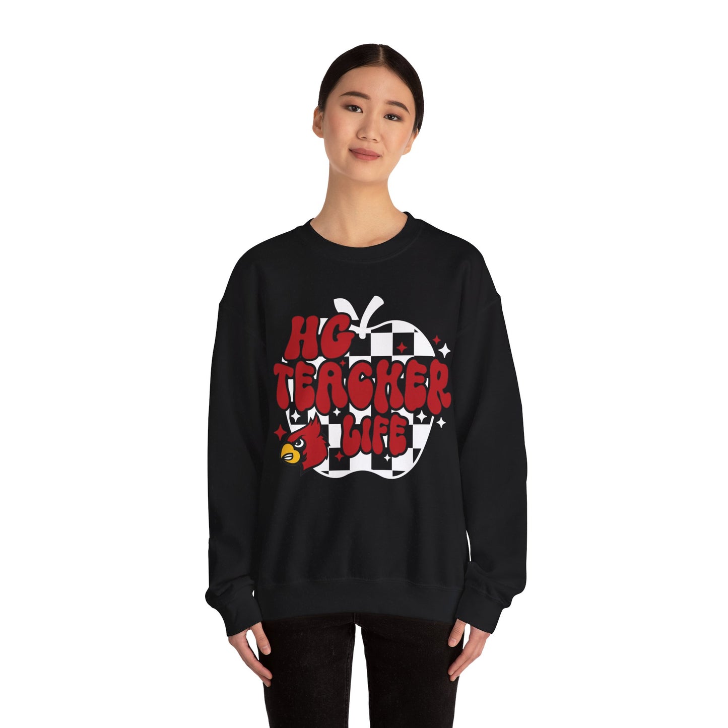HG Teacher Life Apple - Unisex Heavy Blend™ Crewneck Sweatshirt