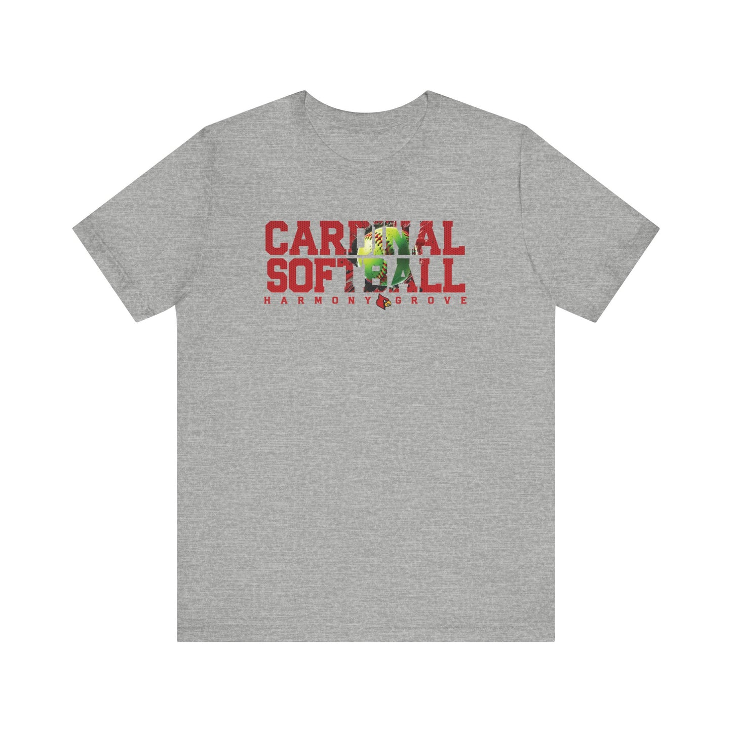 Cardinal Softball Harmony Grove - Bella + Canvas Short Sleeve Tee