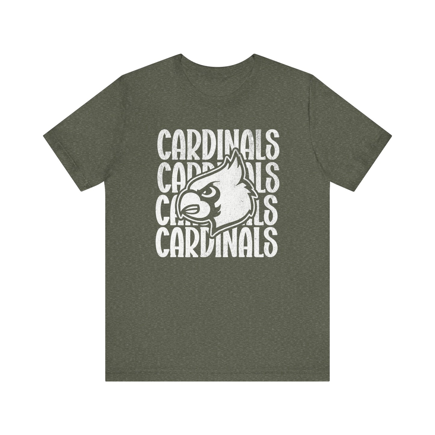 Vintage Cardinal 4 - Bella + Canvas Short Sleeve Tee