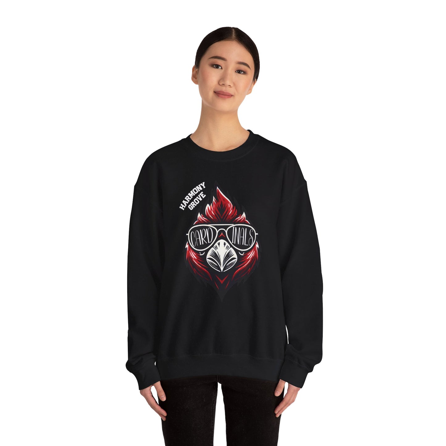 HG Cardinal with Sunglasses - Unisex Heavy Blend™ Crewneck Sweatshirt
