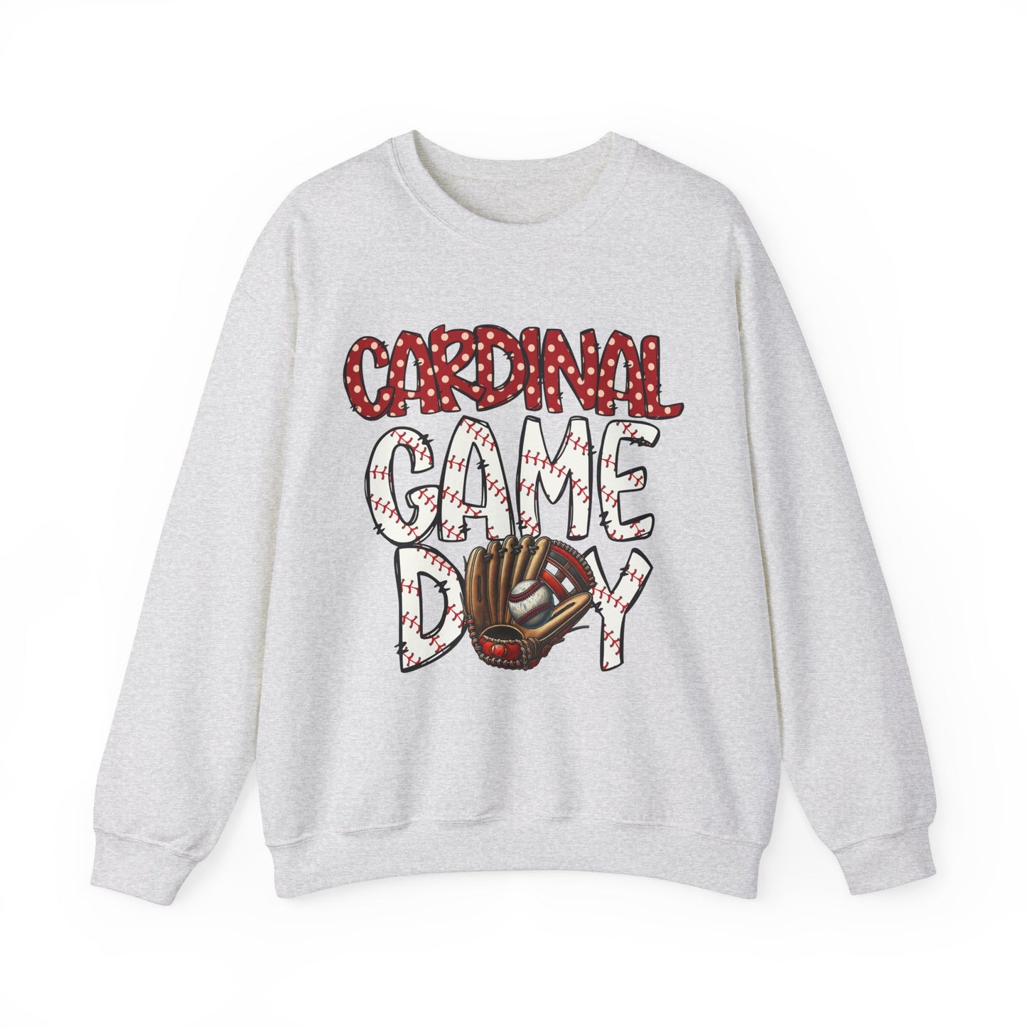 Cardinal Baseball Game Day - Unisex Heavy Blend™ Crewneck Sweatshirt