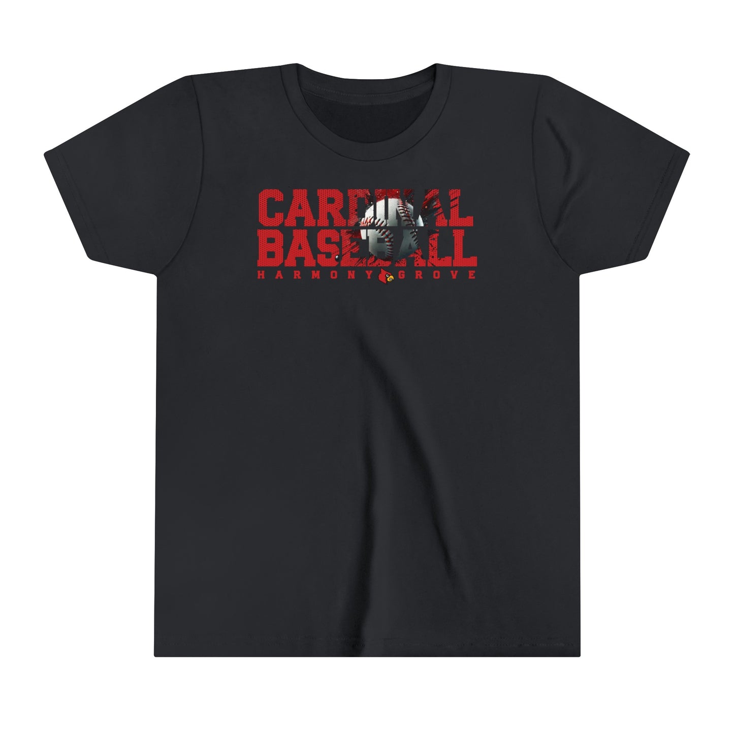 Cardinal Baseball - Bella + Canvas Youth Tee