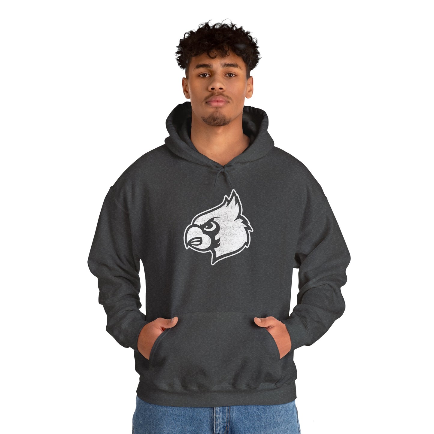 Distressed Cardinal - Unisex Heavy Blend™ Hooded Sweatshirt