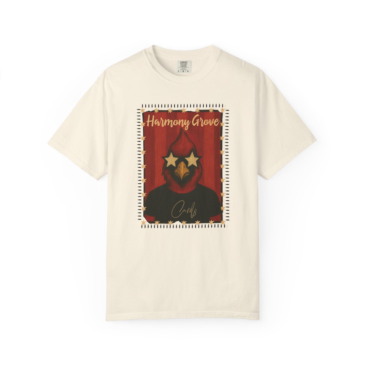 Harmony Grove Cards Painted Cardinal - Comfort Colors T Shirt
