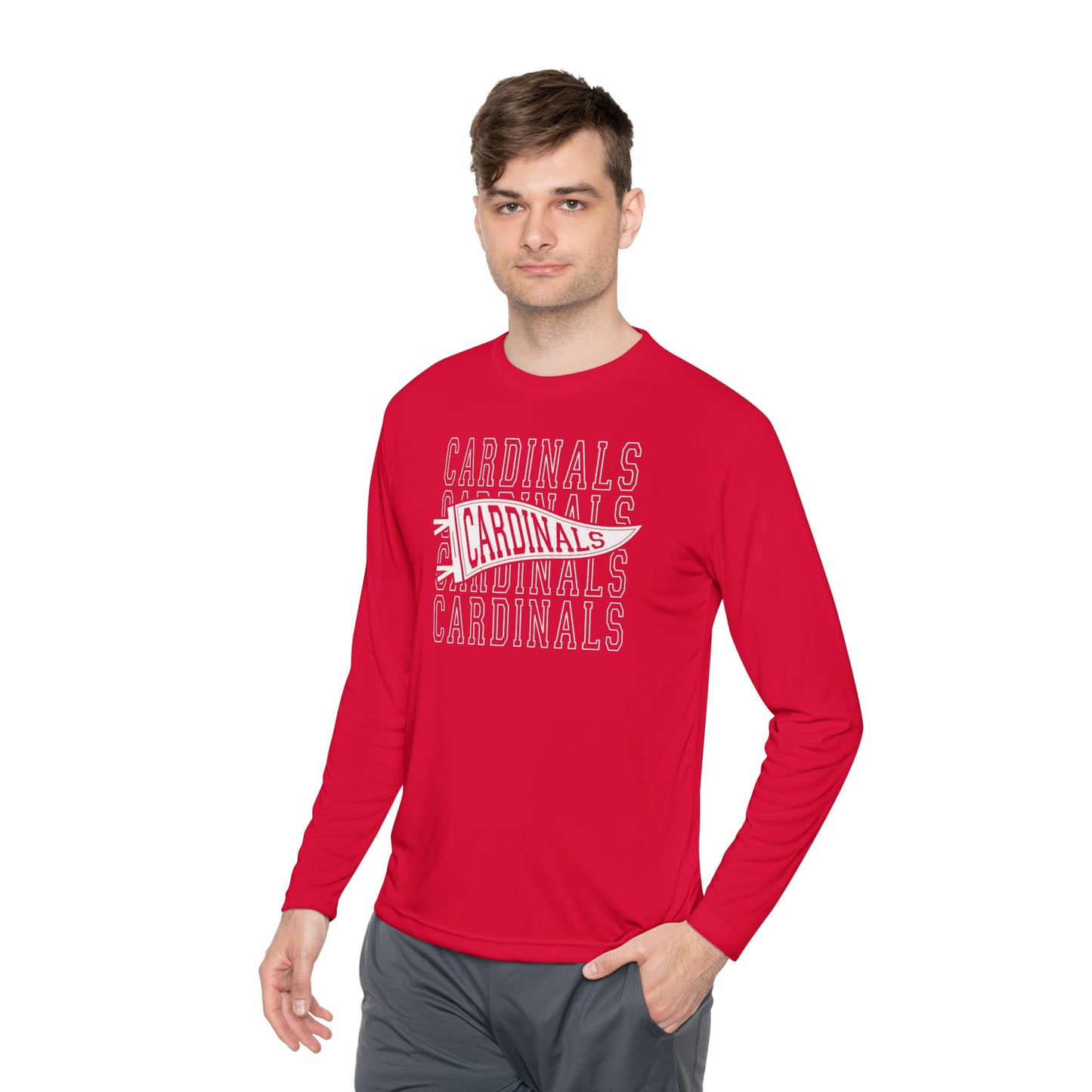 Cardinal Pennant - Dryfit Long Sleeve Tee