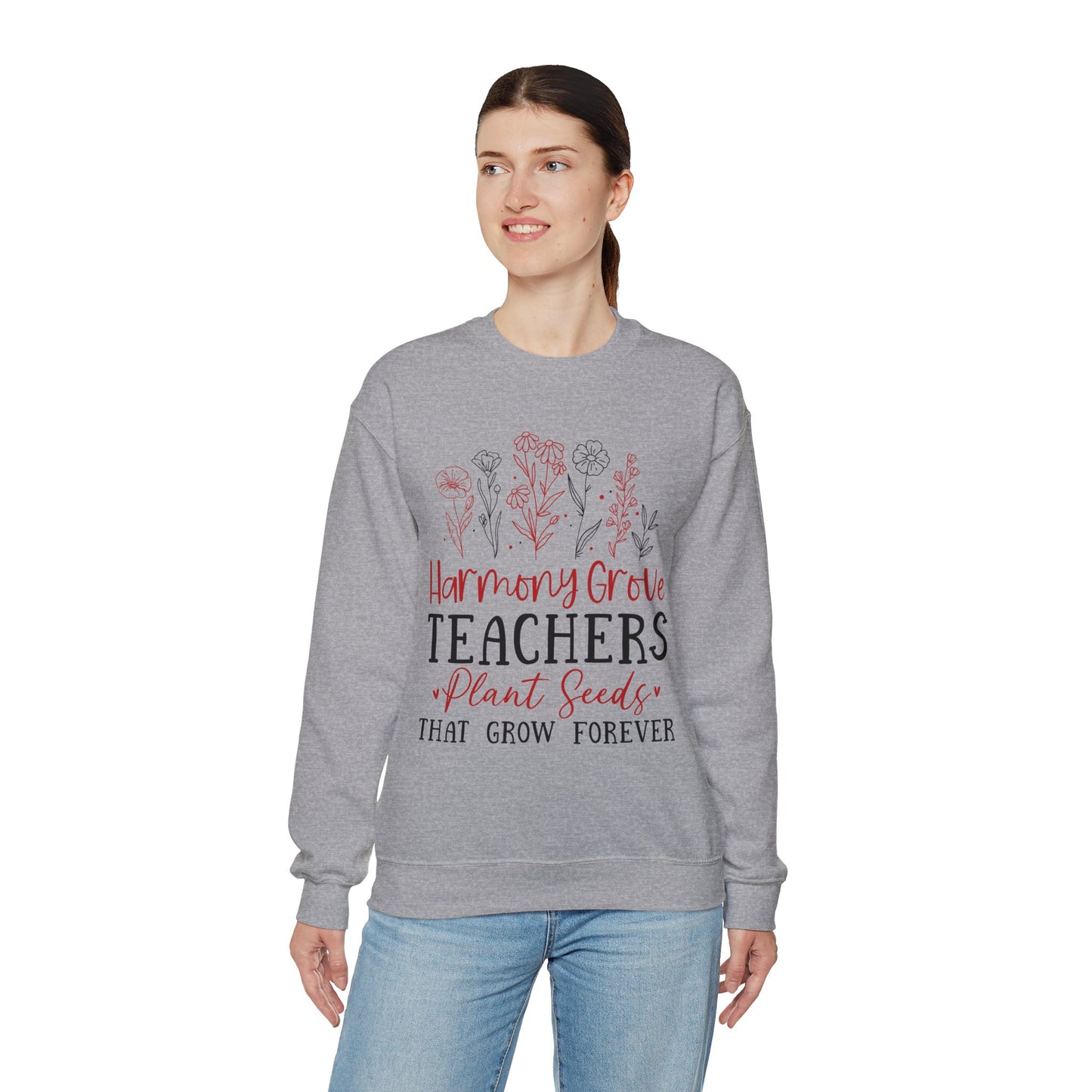 HG Teachers Plant Seeds that Grow Forever - Unisex Heavy Blend™ Crewneck Sweatshirt
