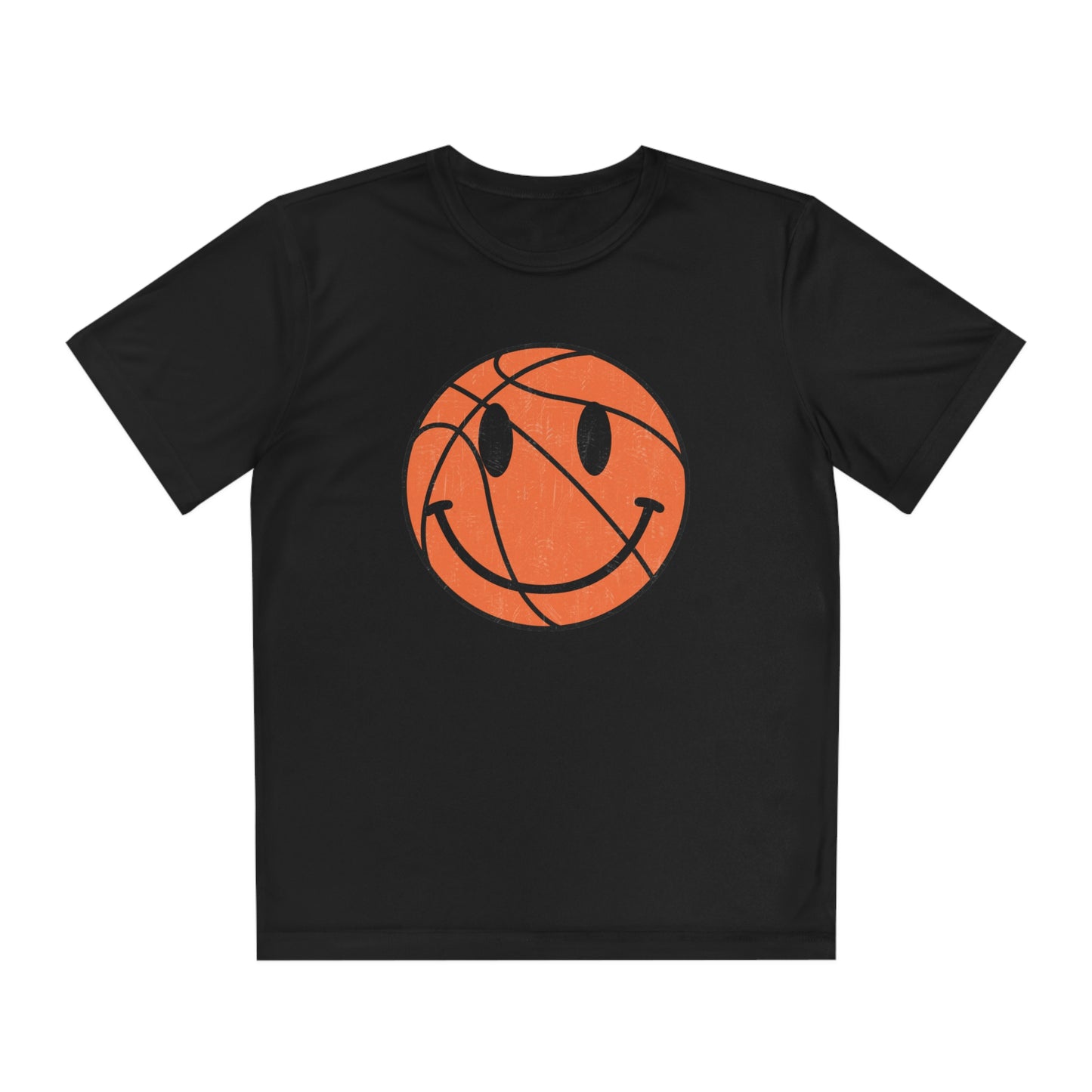 Smiley Face Basketball - Youth Sport-Tek® Competitor™ Tee