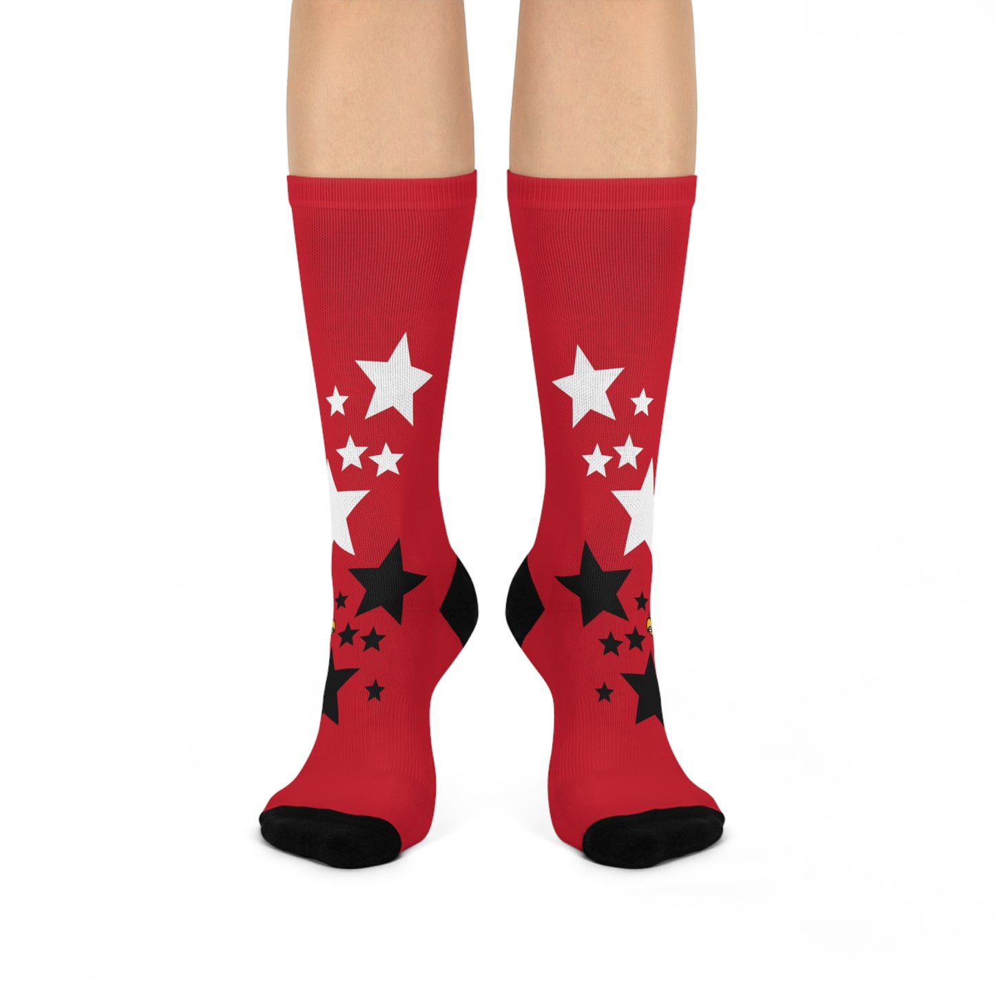 Cardinals Stars - Red Cushioned Crew Socks