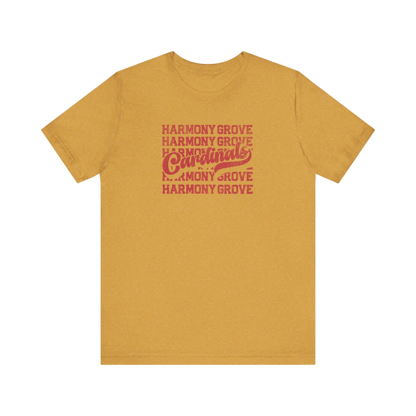 Vintage Harmony Grove Cardinals - Bella + Canvas Short Sleeve Tee