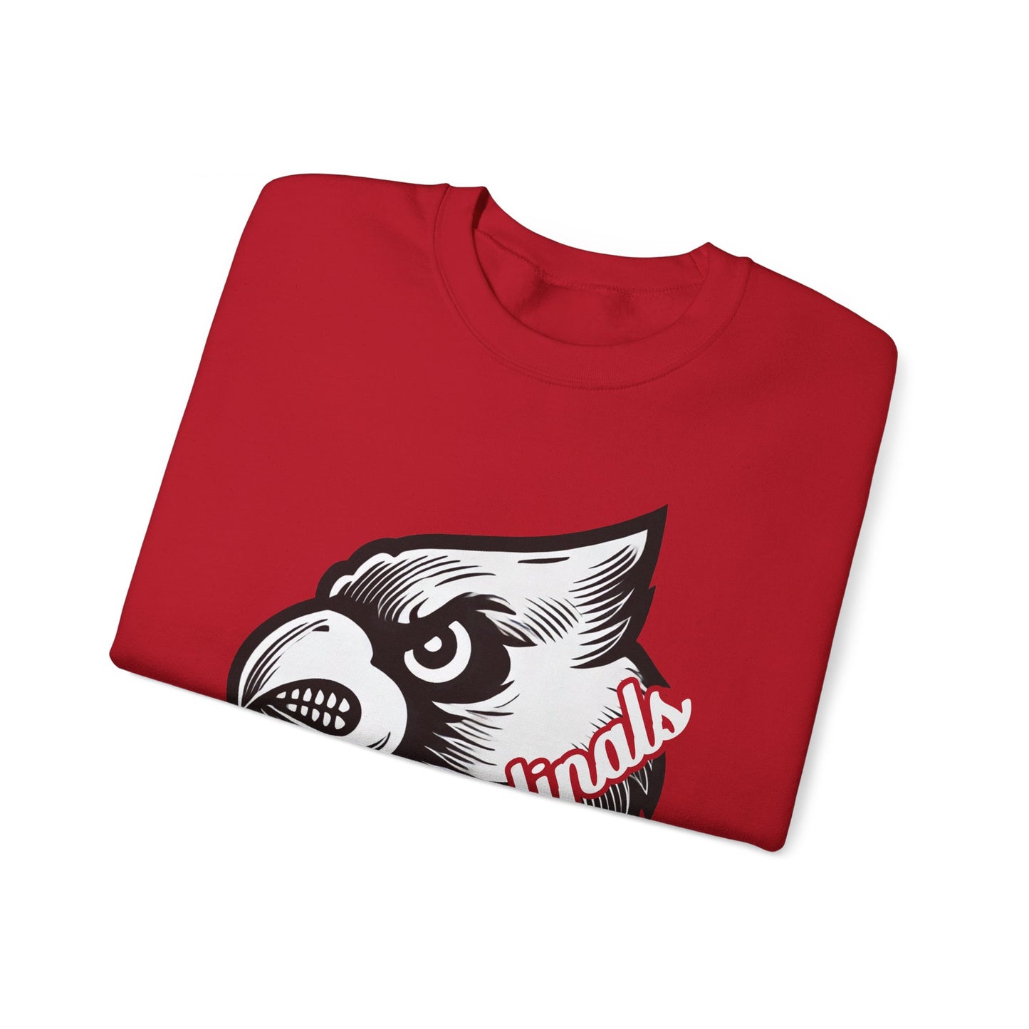 Cardinals Inset Text - Unisex Heavy Blend™ Crewneck Sweatshirt