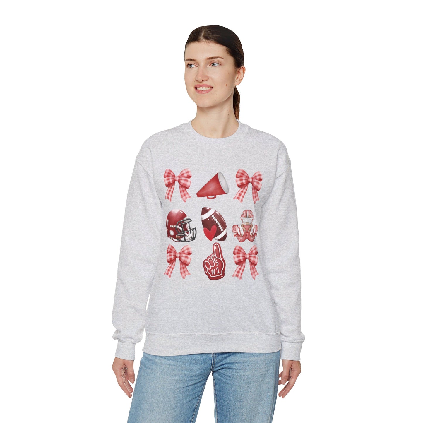 Football Coquette - Unisex Heavy Blend™ Crewneck Sweatshirt
