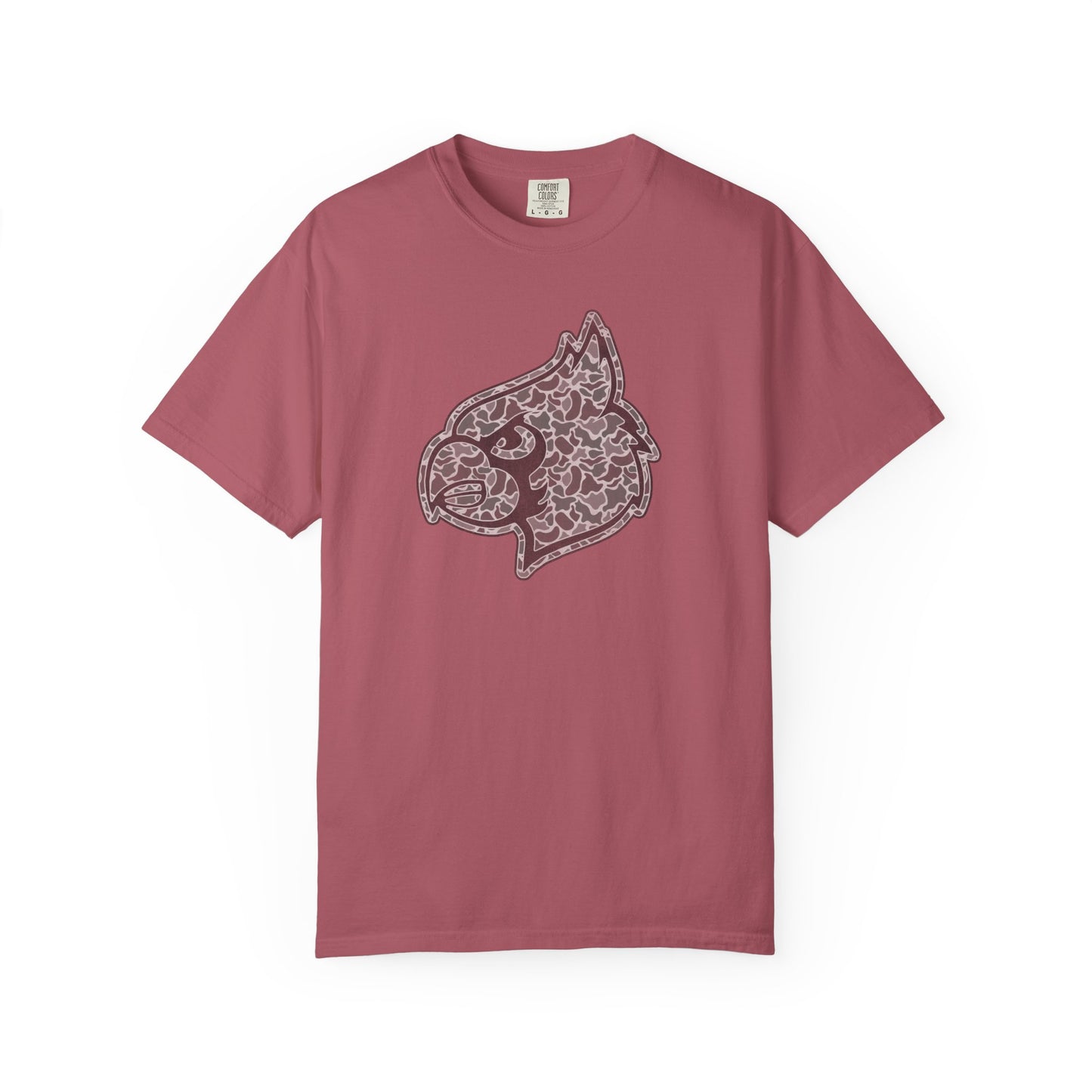 Old School Camo Cardinal Mascot - Comfort Colors T Shirt