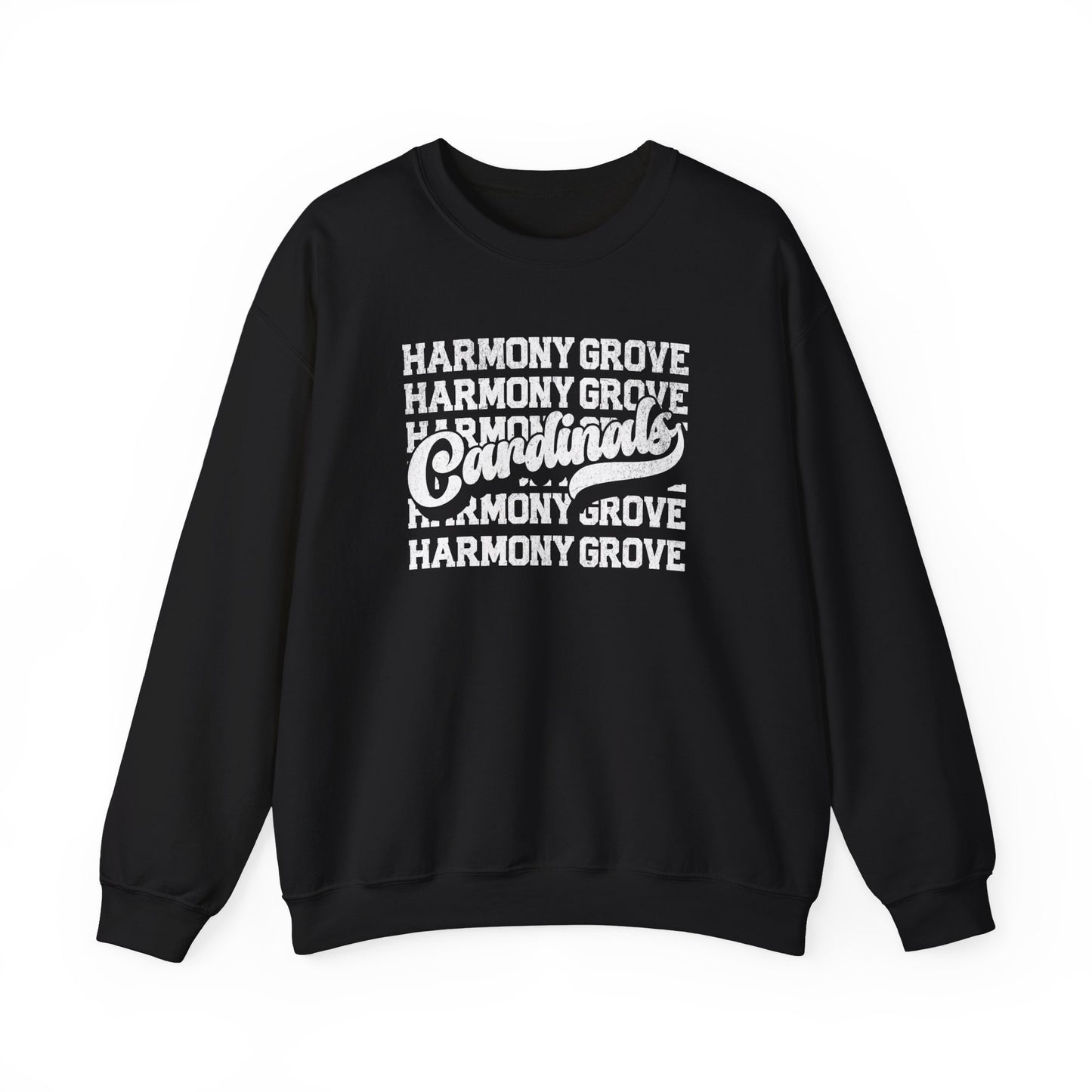Vintage Harmony Grove Cardinals - Unisex Heavy Blend™ Crewneck Sweatshirt