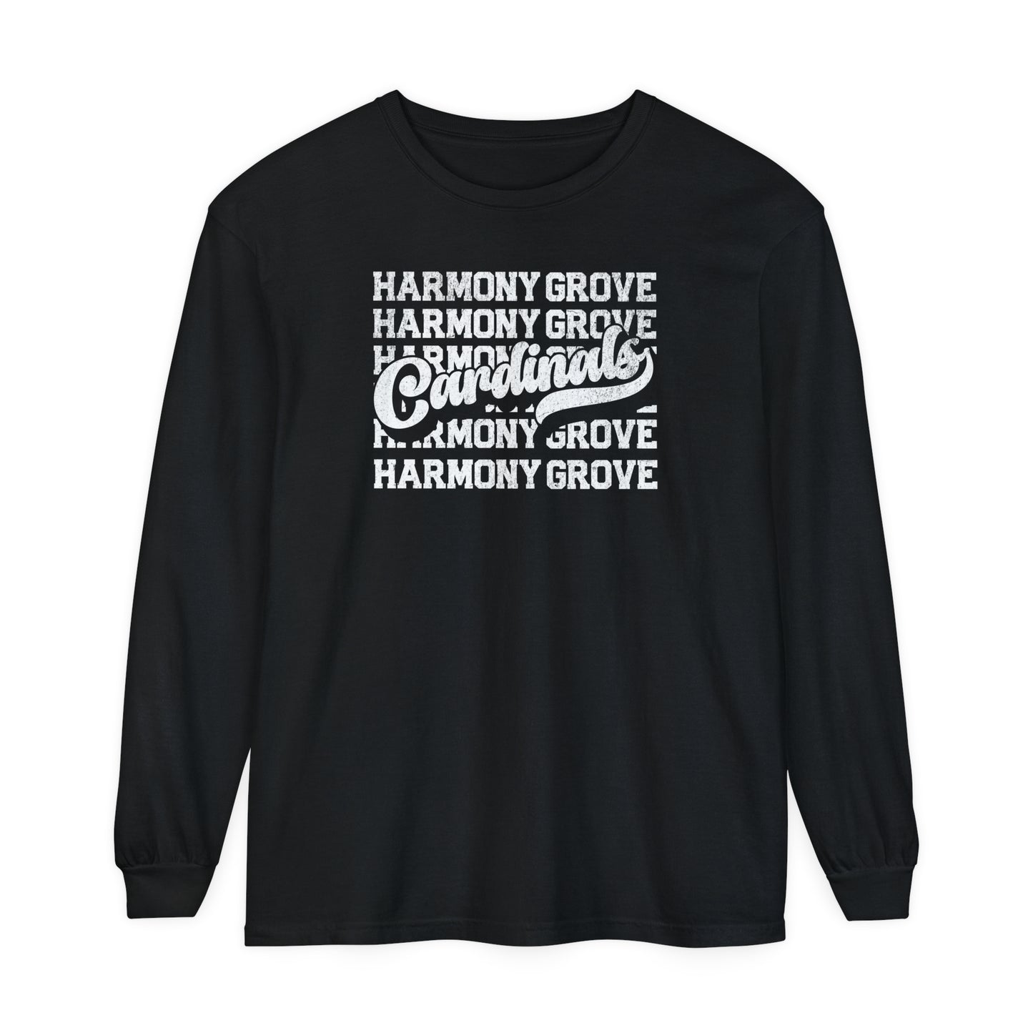 Harmony Grove Cardinals - Comfort Colors Long Sleeve T-Shirt