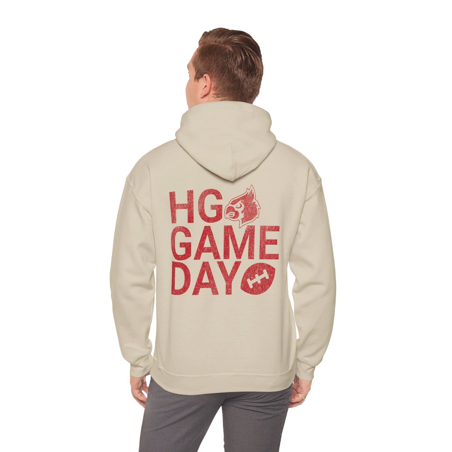 Vintage HG Game Day Football - Unisex Heavy Blend™ Hooded Sweatshirt