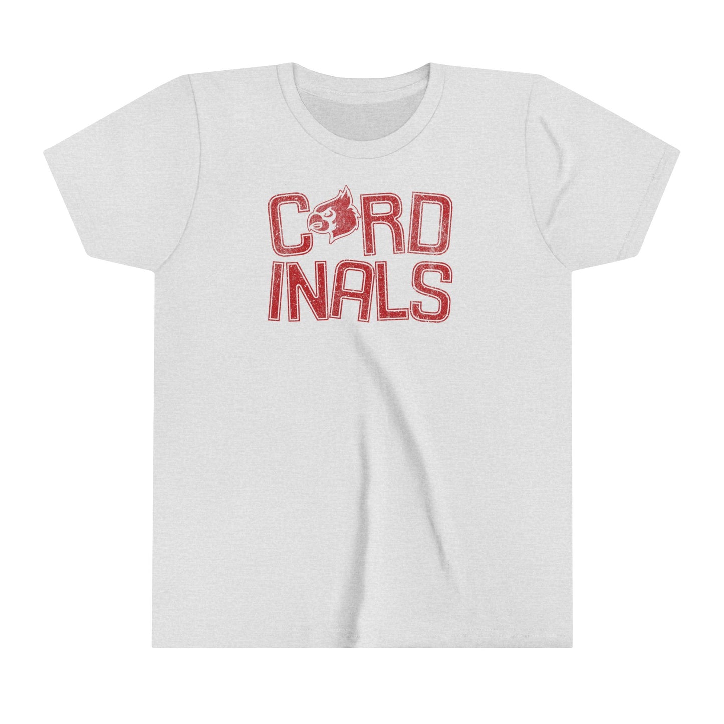 Vintage Cardinals Slanted - Bella + Canvas Youth Tee