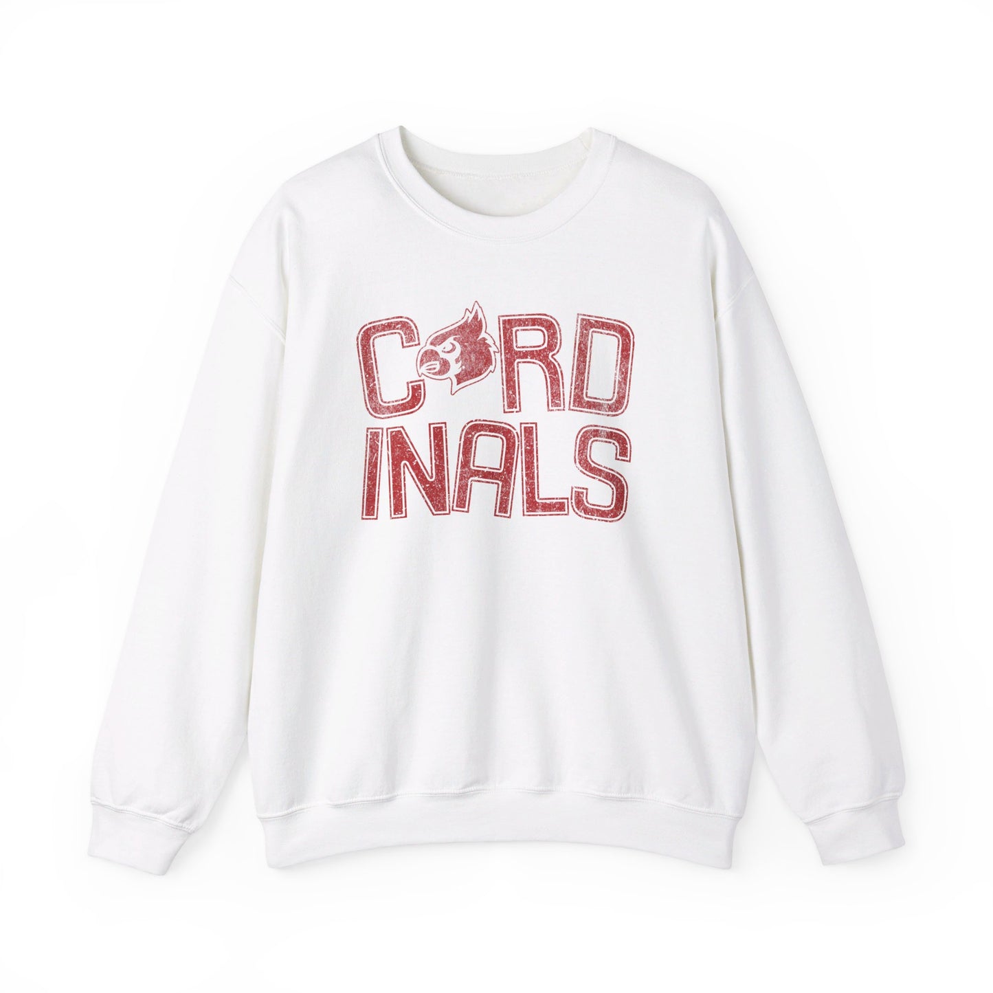 Vintage Cardinal Slanted - Unisex Heavy Blend™ Crewneck Sweatshirt