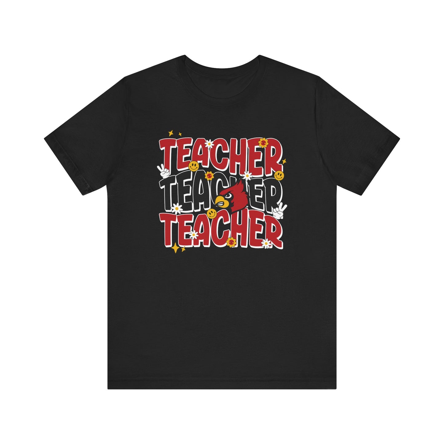 Groovy Teacher 3 - Bella + Canvas Short Sleeve Tee