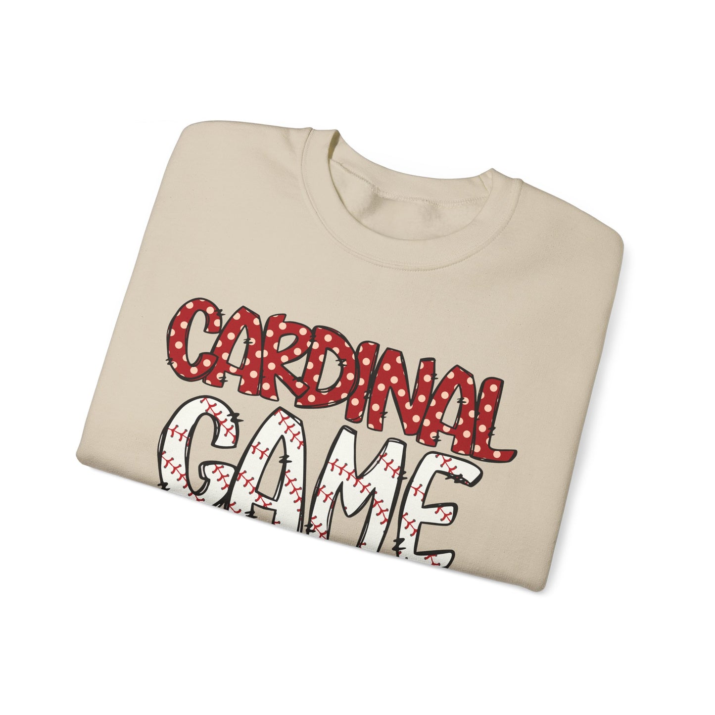 Cardinal Baseball Game Day - Unisex Heavy Blend™ Crewneck Sweatshirt
