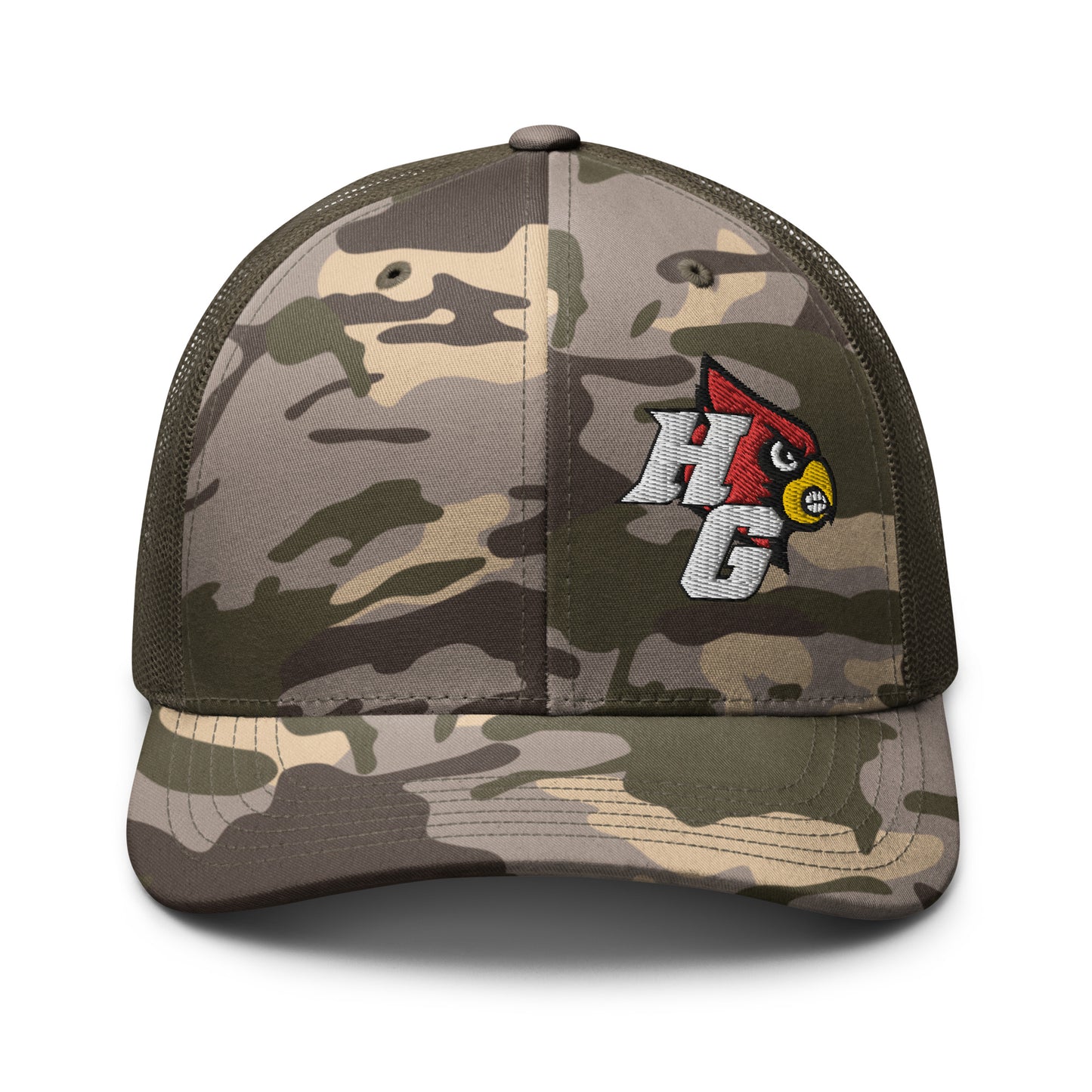 Harmony Grove Cardinals - Camouflage Trucker Hat