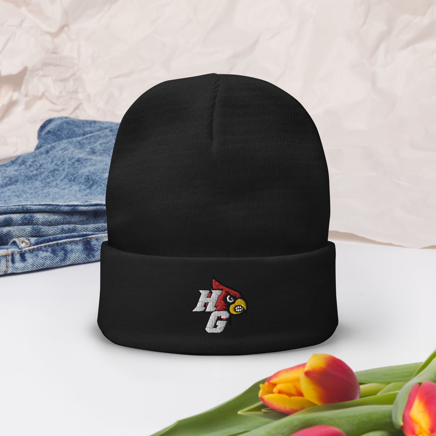 Harmony Grove Cardinal - Embroidered Beanie