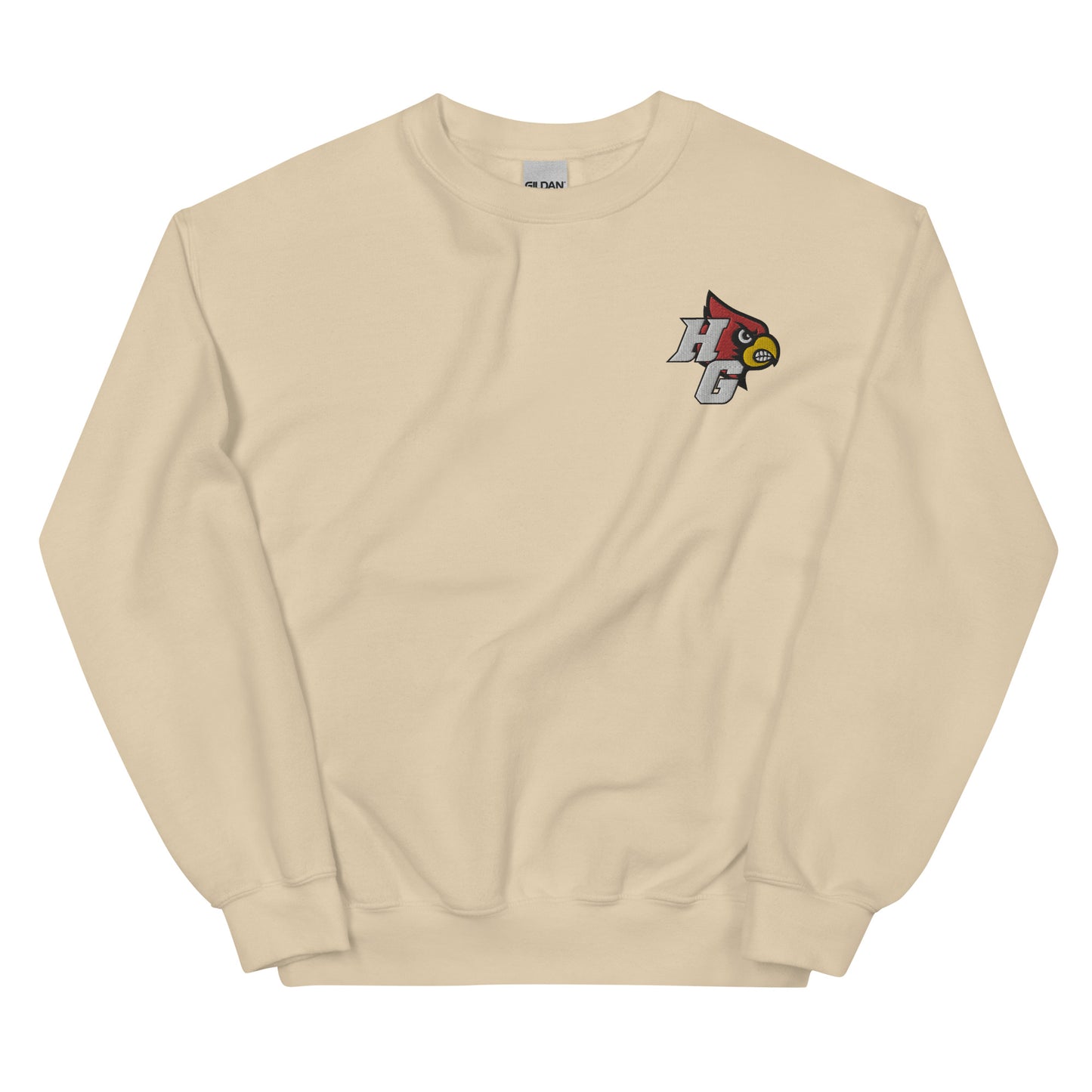 Harmony Grove Cardinals - Embroidered Logo - Crewneck Sweatshirt