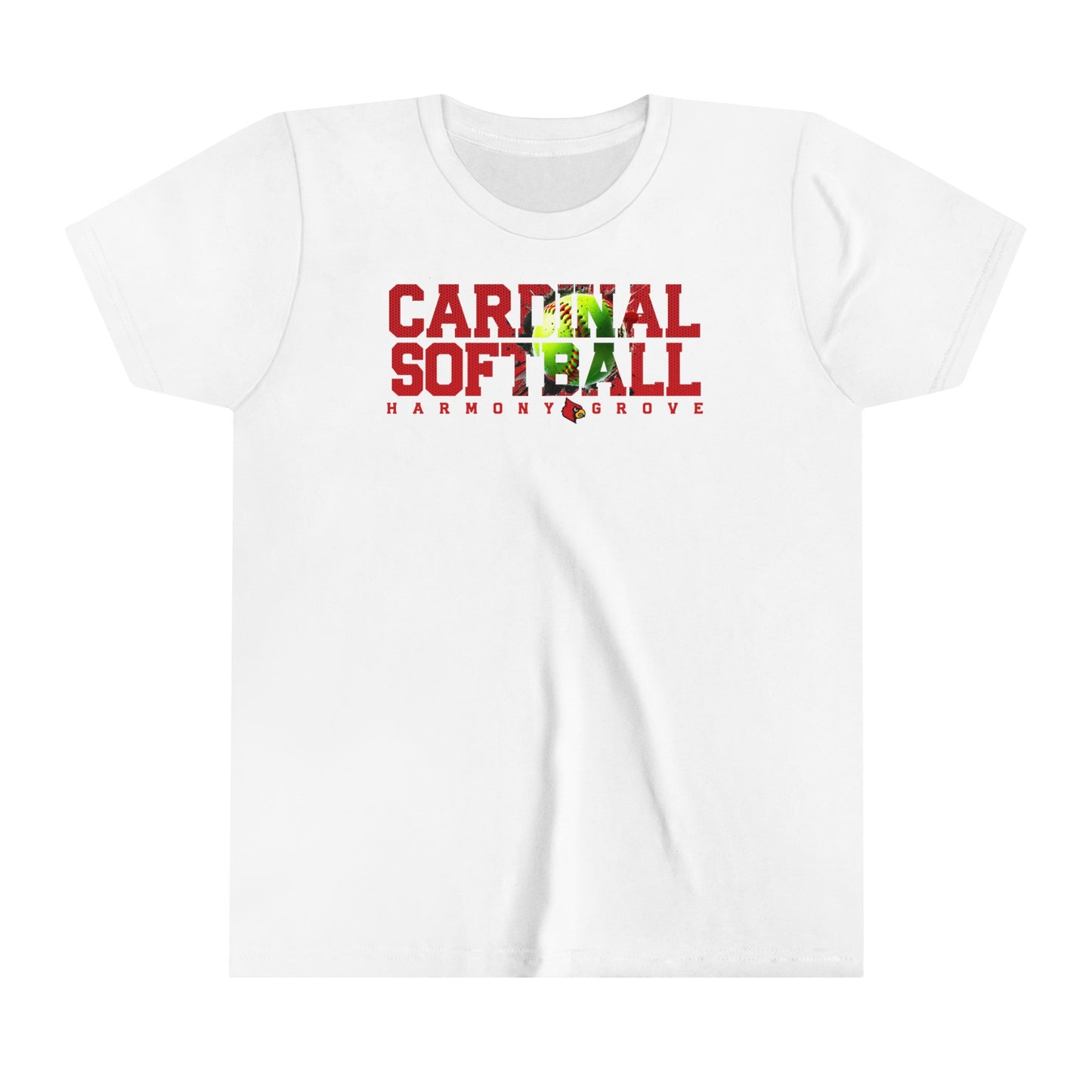 Cardinal Softball - Bella + Canvas Youth Tee
