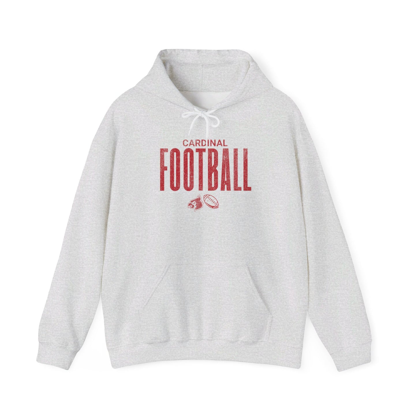 Vintage Cardinal Football - Unisex Heavy Blend™ Hooded Sweatshirt