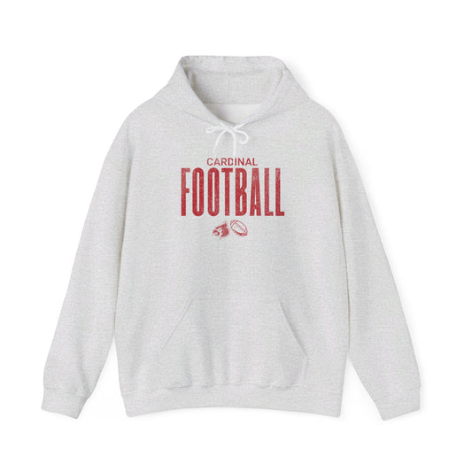Vintage Cardinal Football - Unisex Heavy Blend™ Hooded Sweatshirt