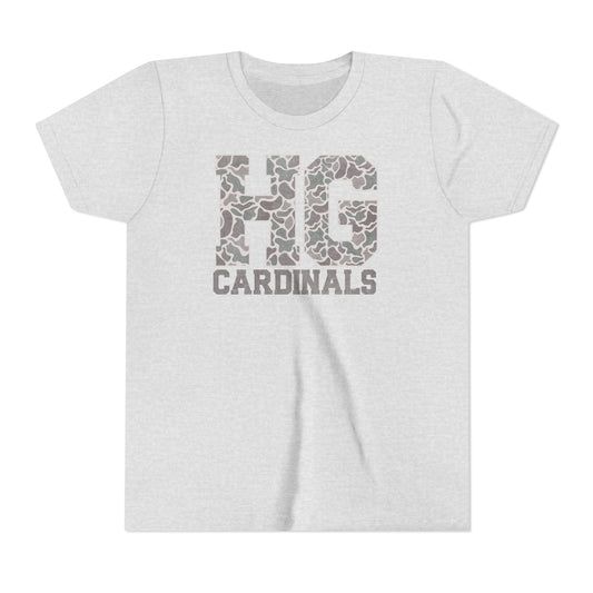 Old School Camo HG Cardinals - Bella + Canvas Youth Tee