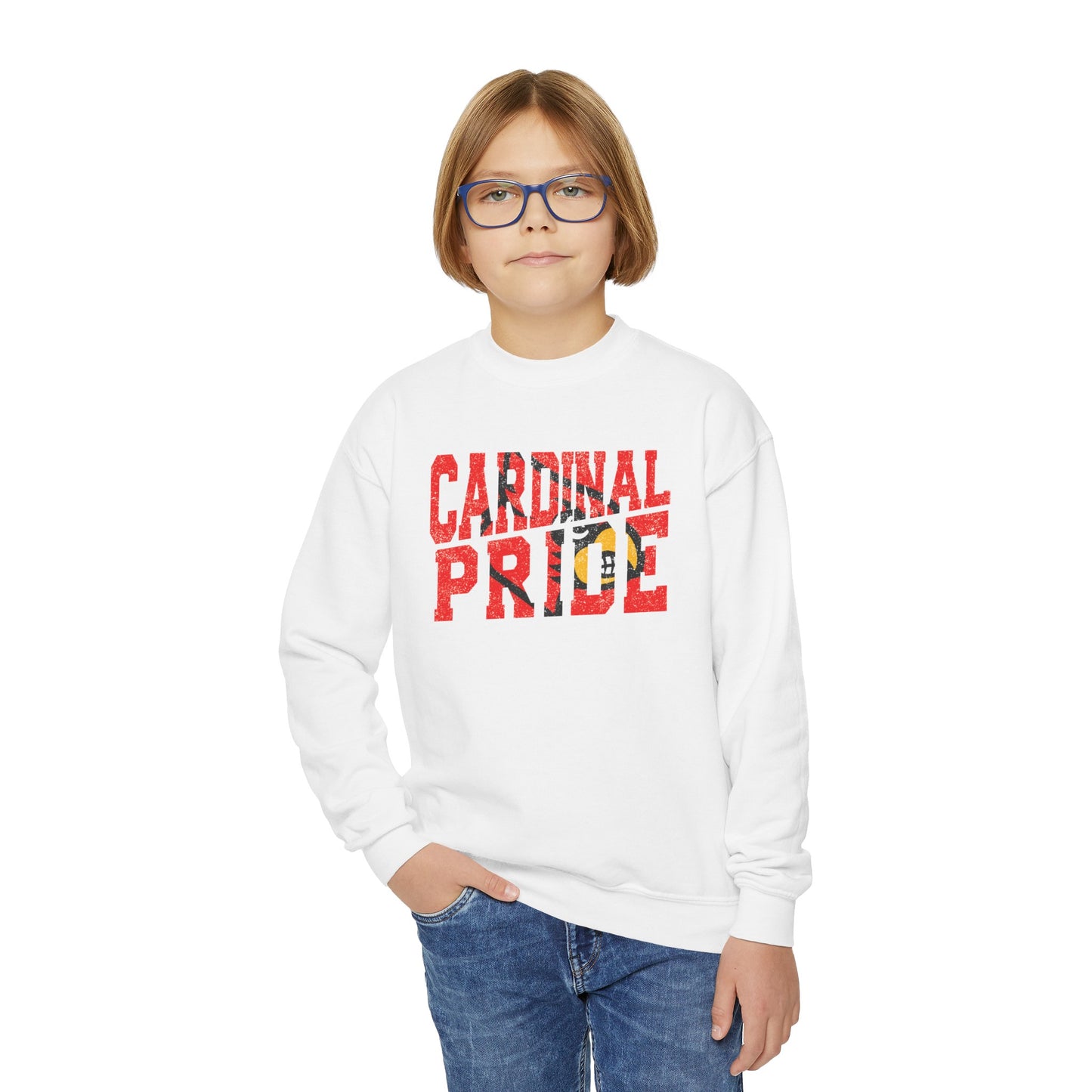 Cardinal Pride - Youth Crew Sweatshirt