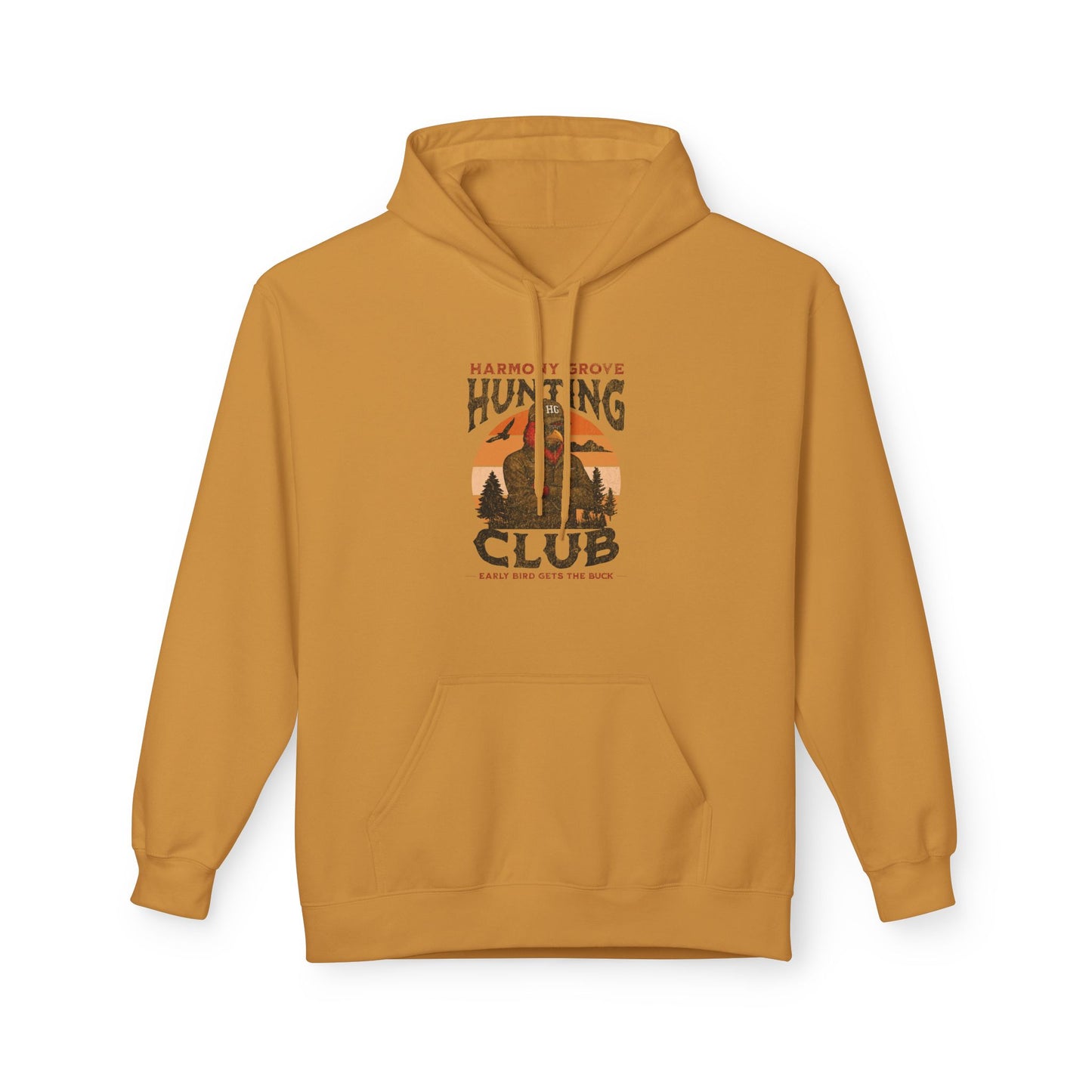 HG Hunting Club Camo - Midweight Softstyle Fleece Hoodie