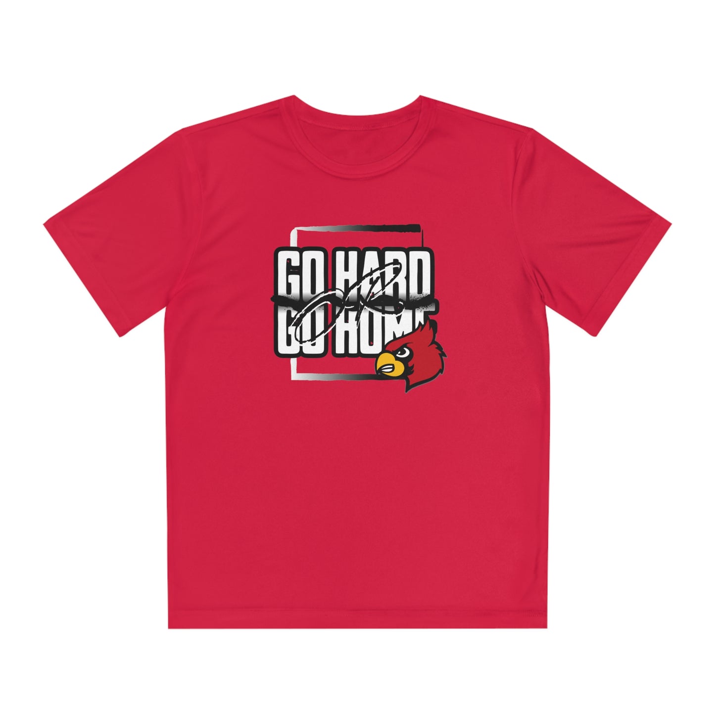 Go Hard or Go Home Cardinal - Youth Sport-Tek® Competitor™ Tee